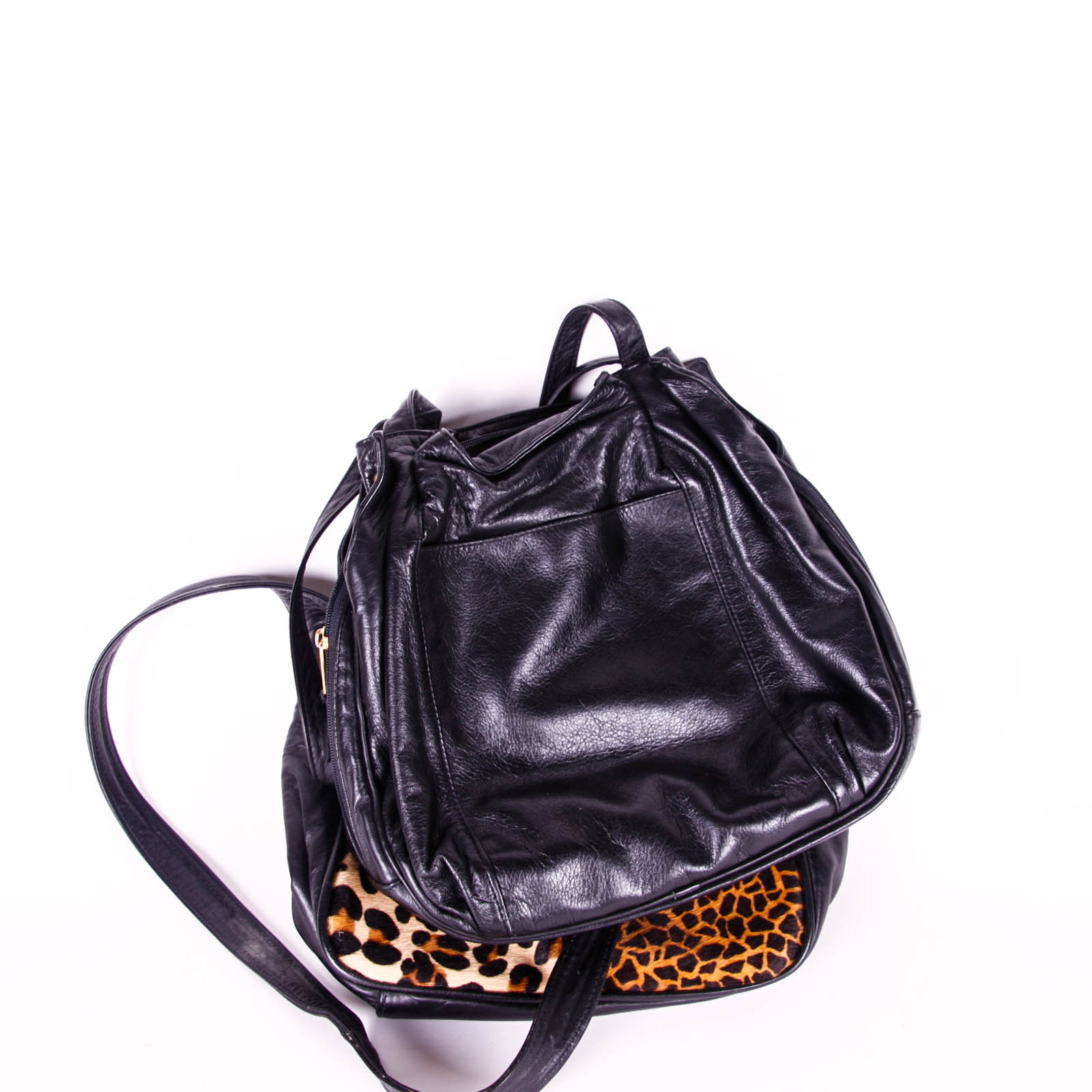 Brown and Black Leather Handbags