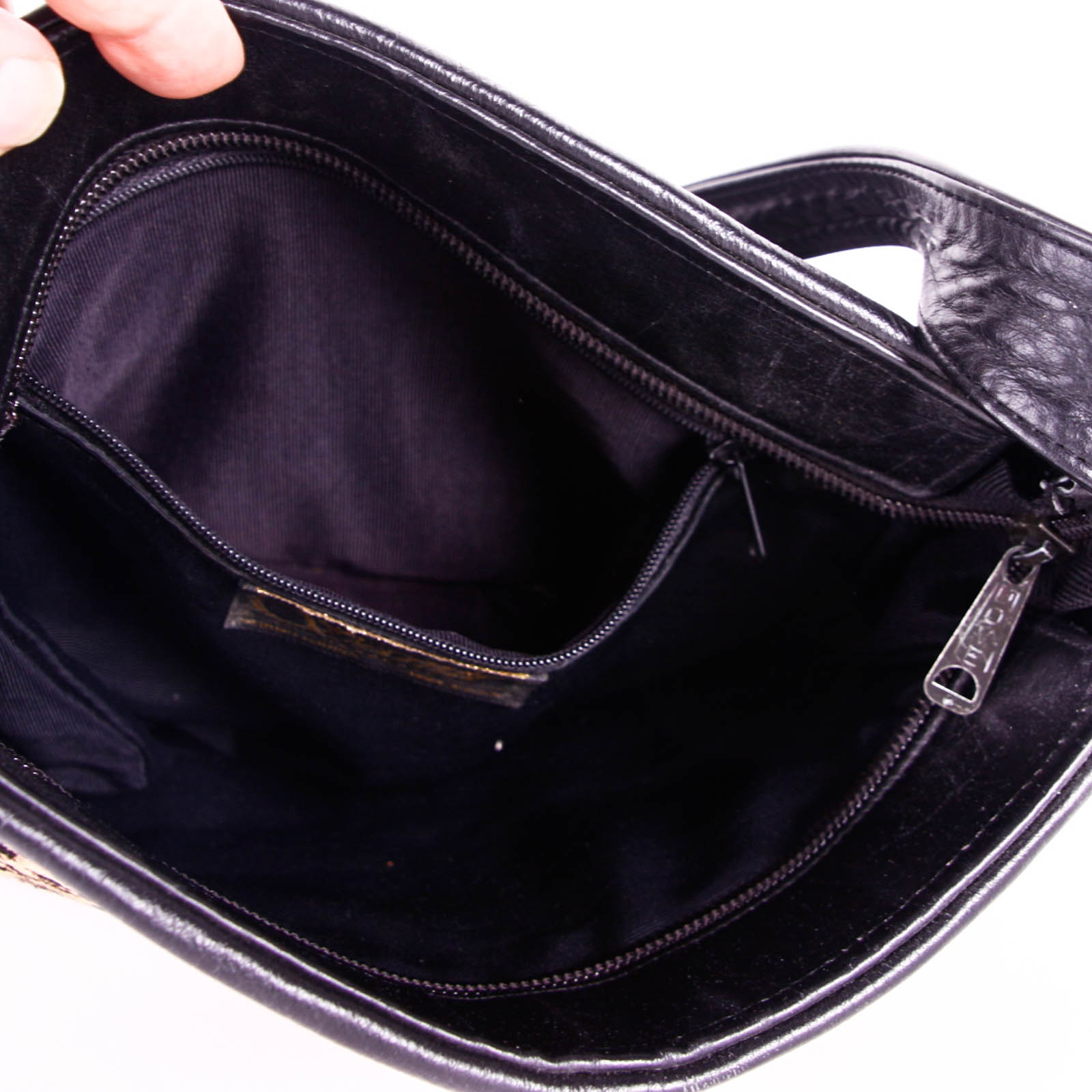 Brown and Black Leather Handbags