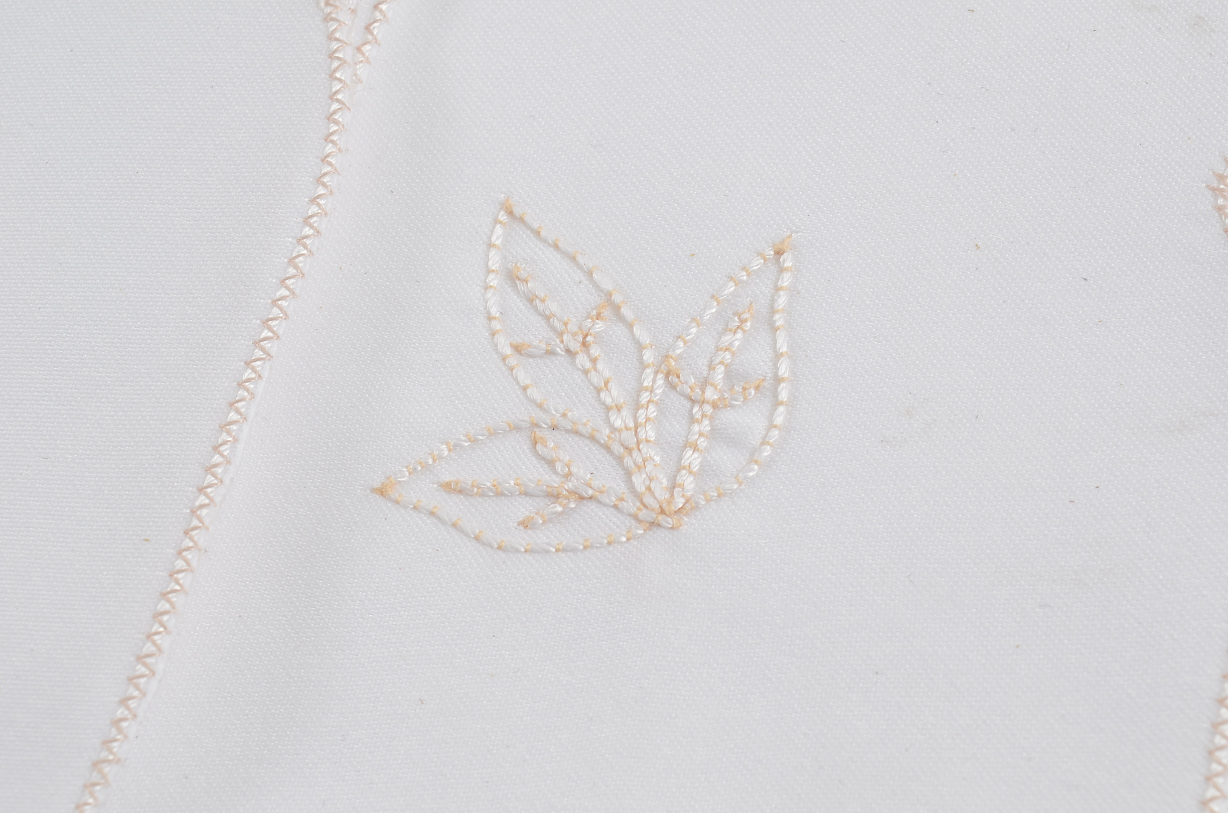 Floral Embroidered Tablecloth and Matching Napkins