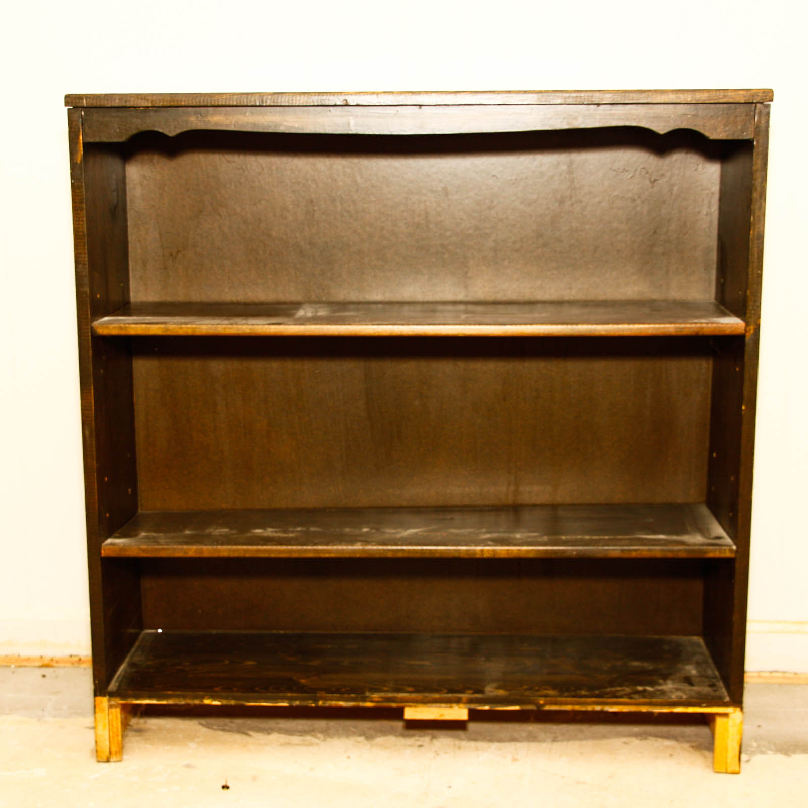Walnut Stained Bookcase