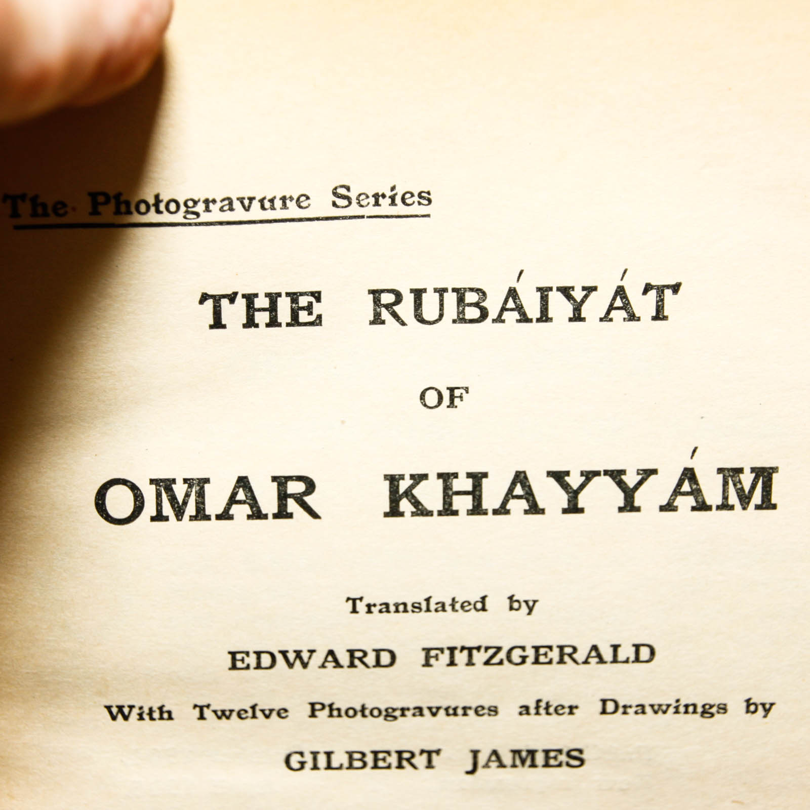 Antique Copy of "The Rubaiyat of Omar Khayyam" Translated by Edward Fitzgerald