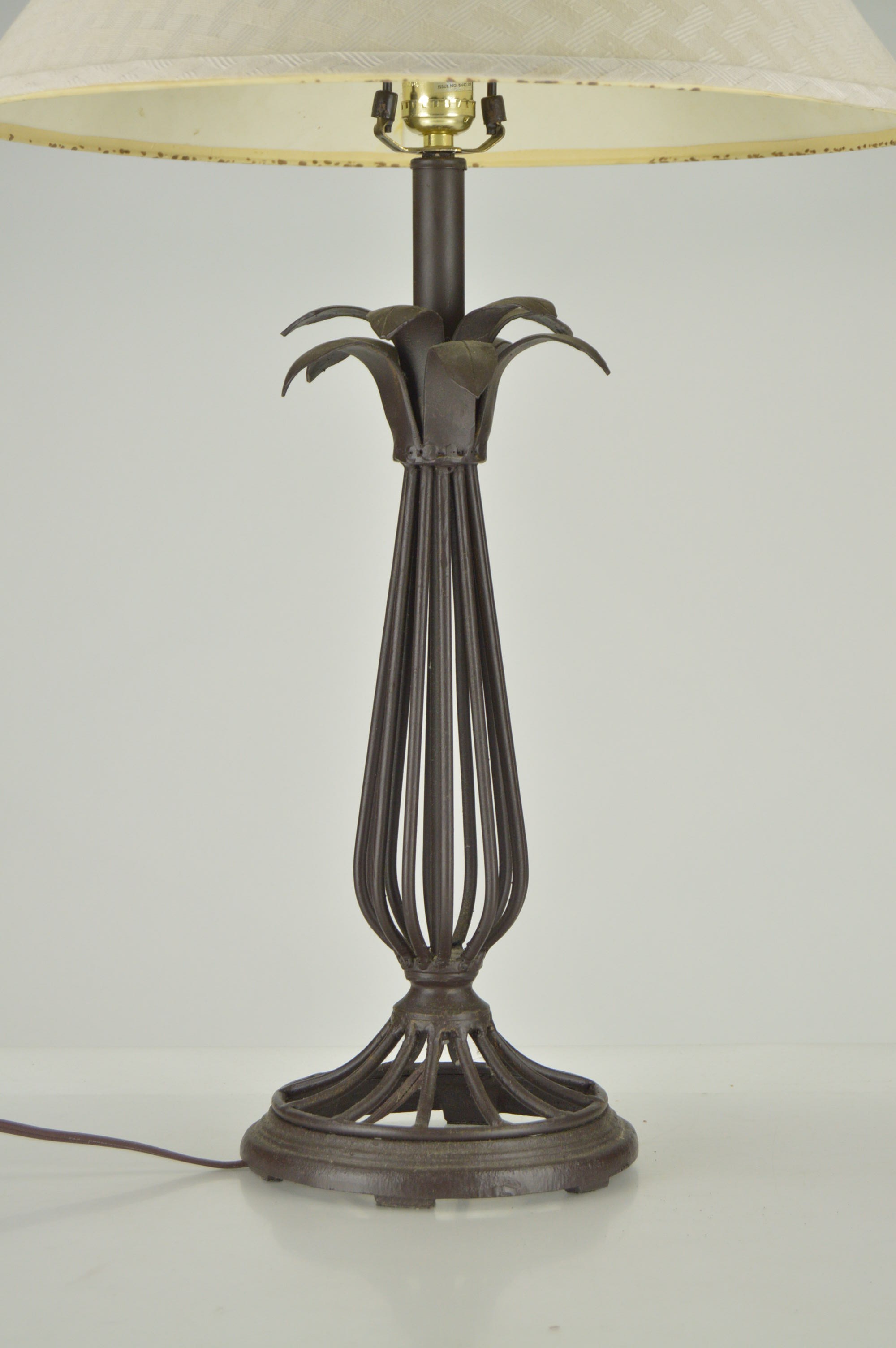 Iron Wall Brackets and Table Lamp with Metal Base