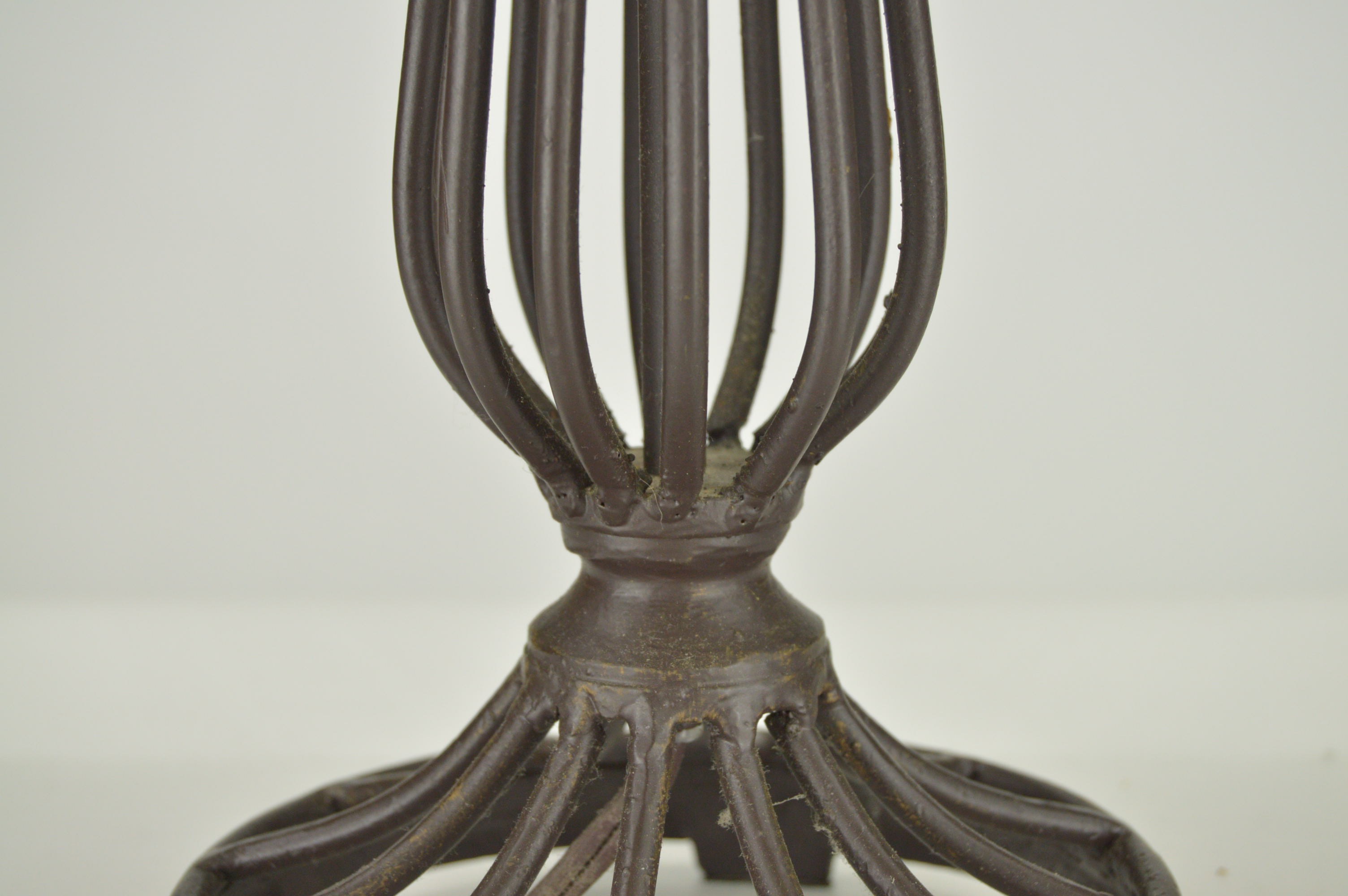 Iron Wall Brackets and Table Lamp with Metal Base