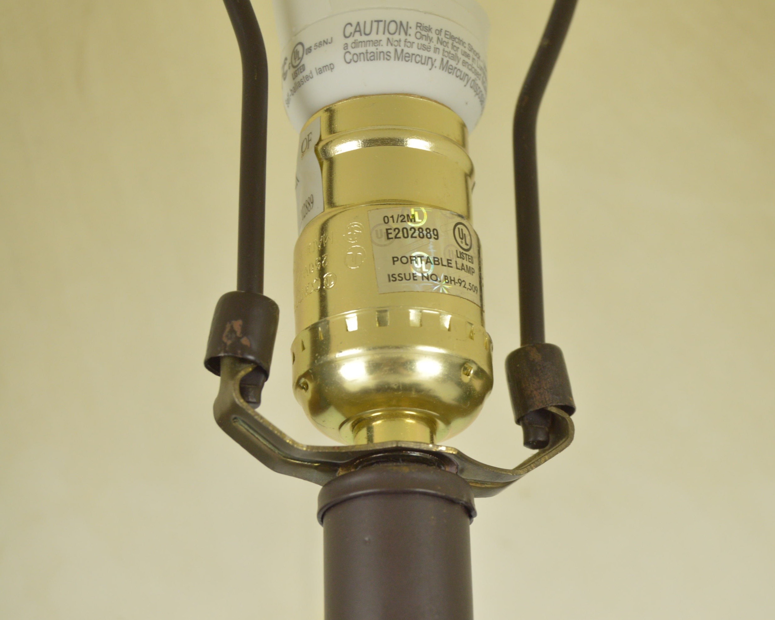 Iron Wall Brackets and Table Lamp with Metal Base