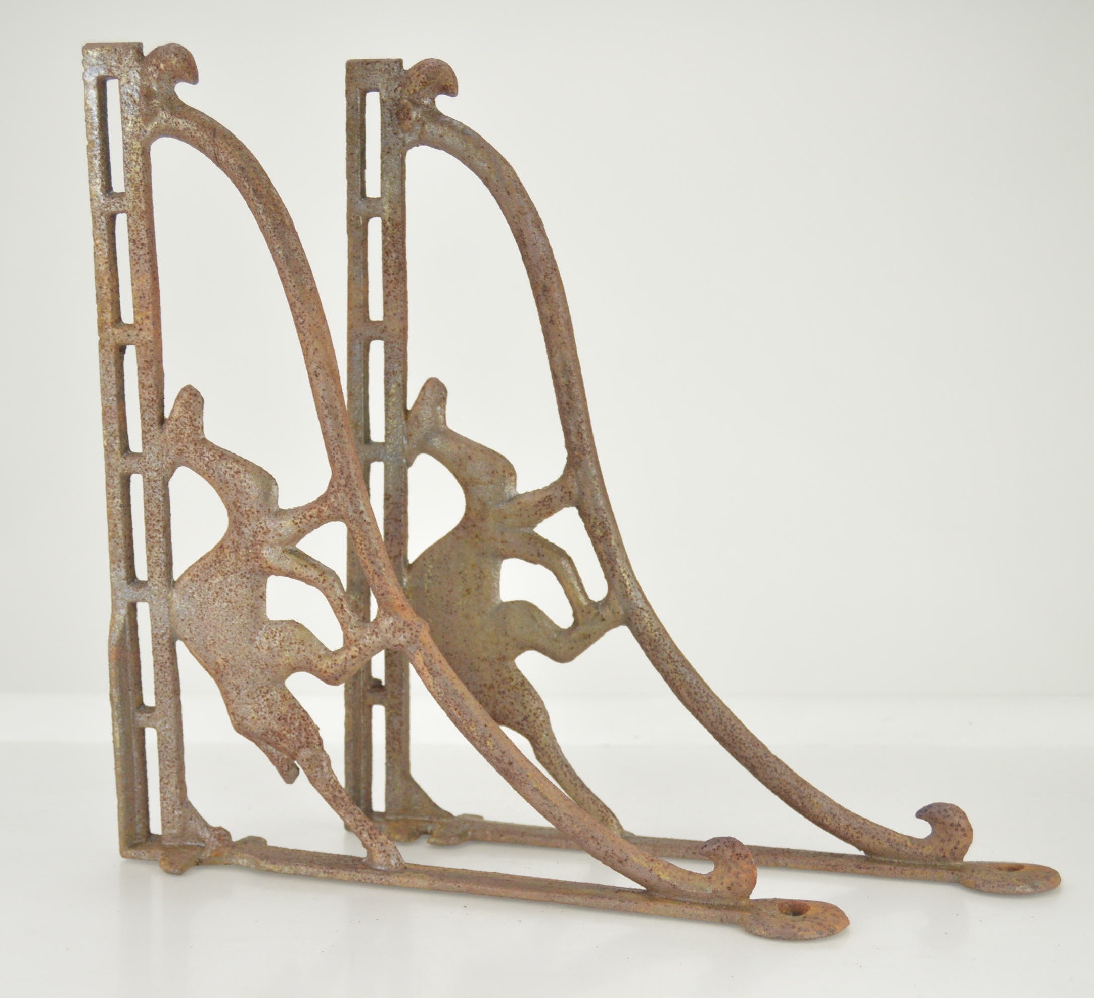 Iron Wall Brackets and Table Lamp with Metal Base