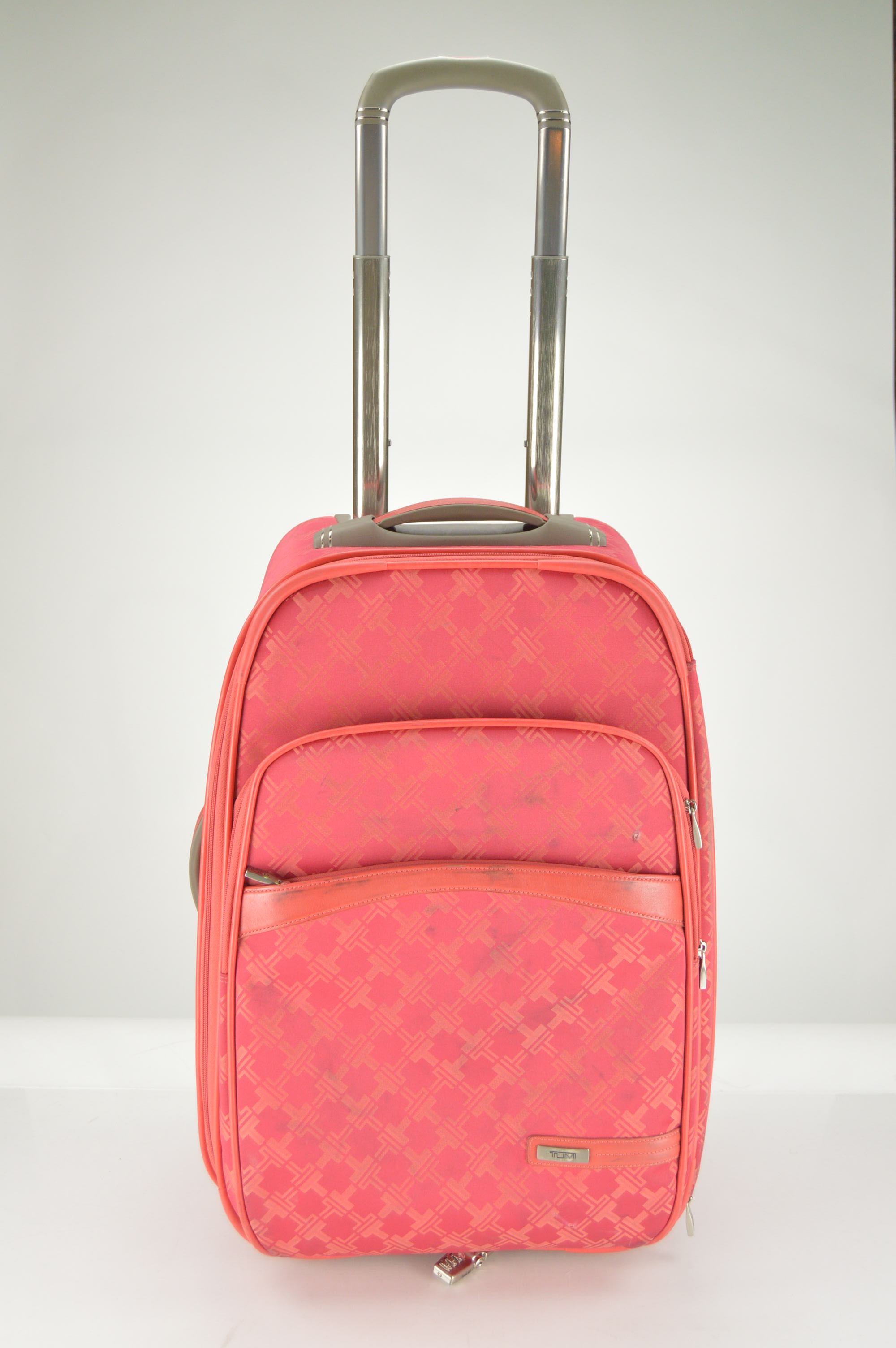 Tumi Small Red Rolling Suitcase