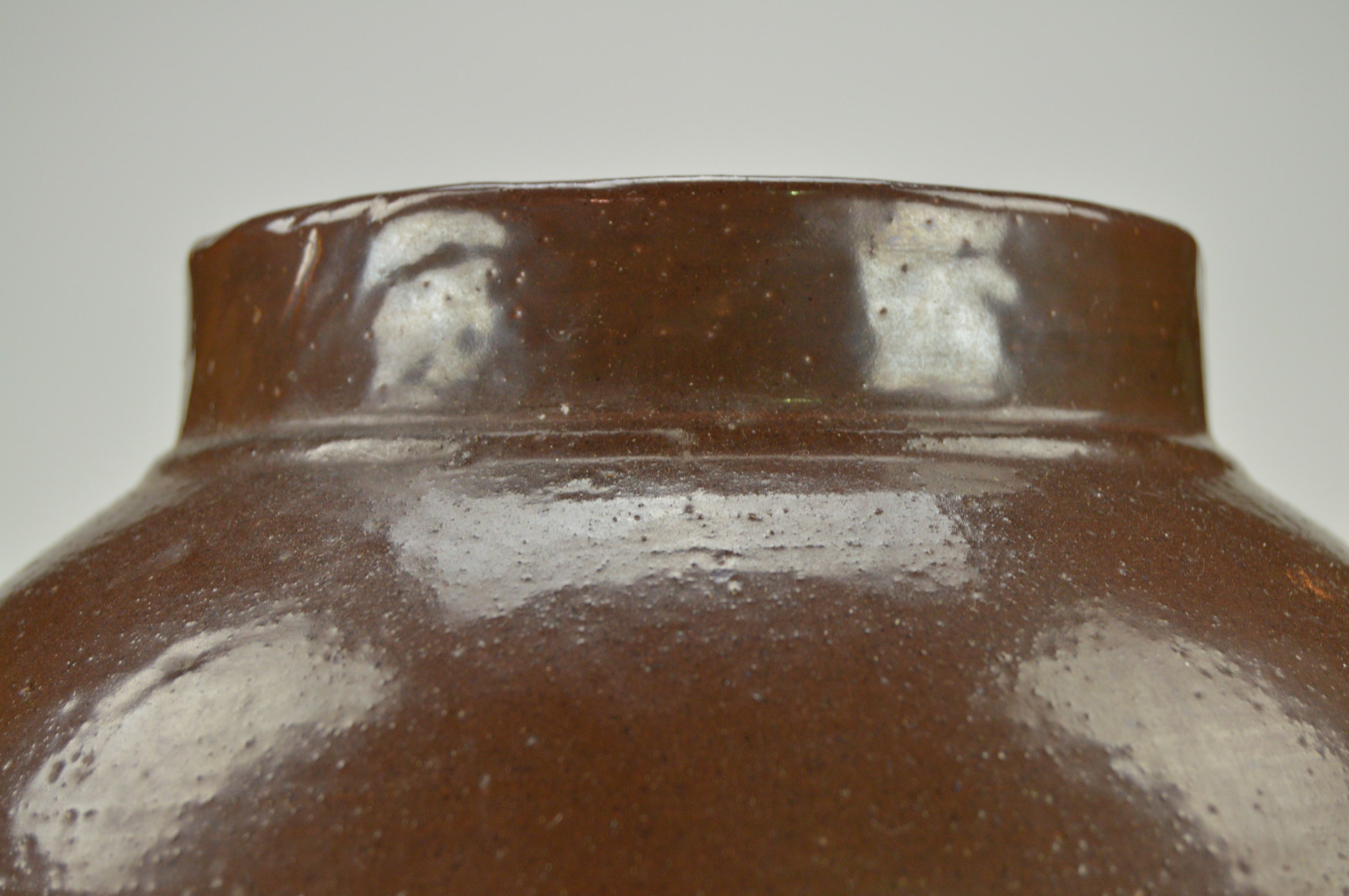 Two Large Stoneware Crocks