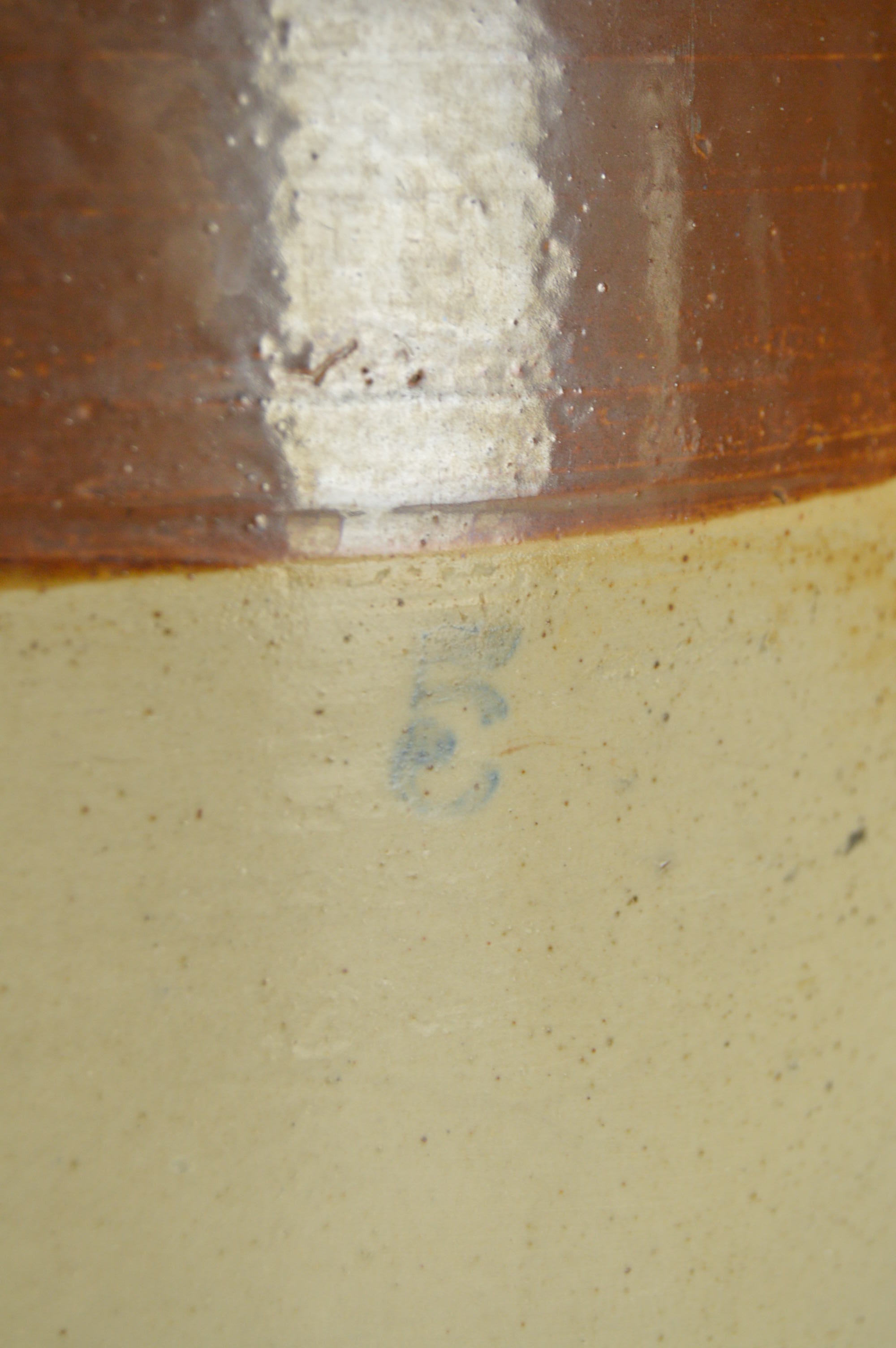 Two Large Stoneware Crocks