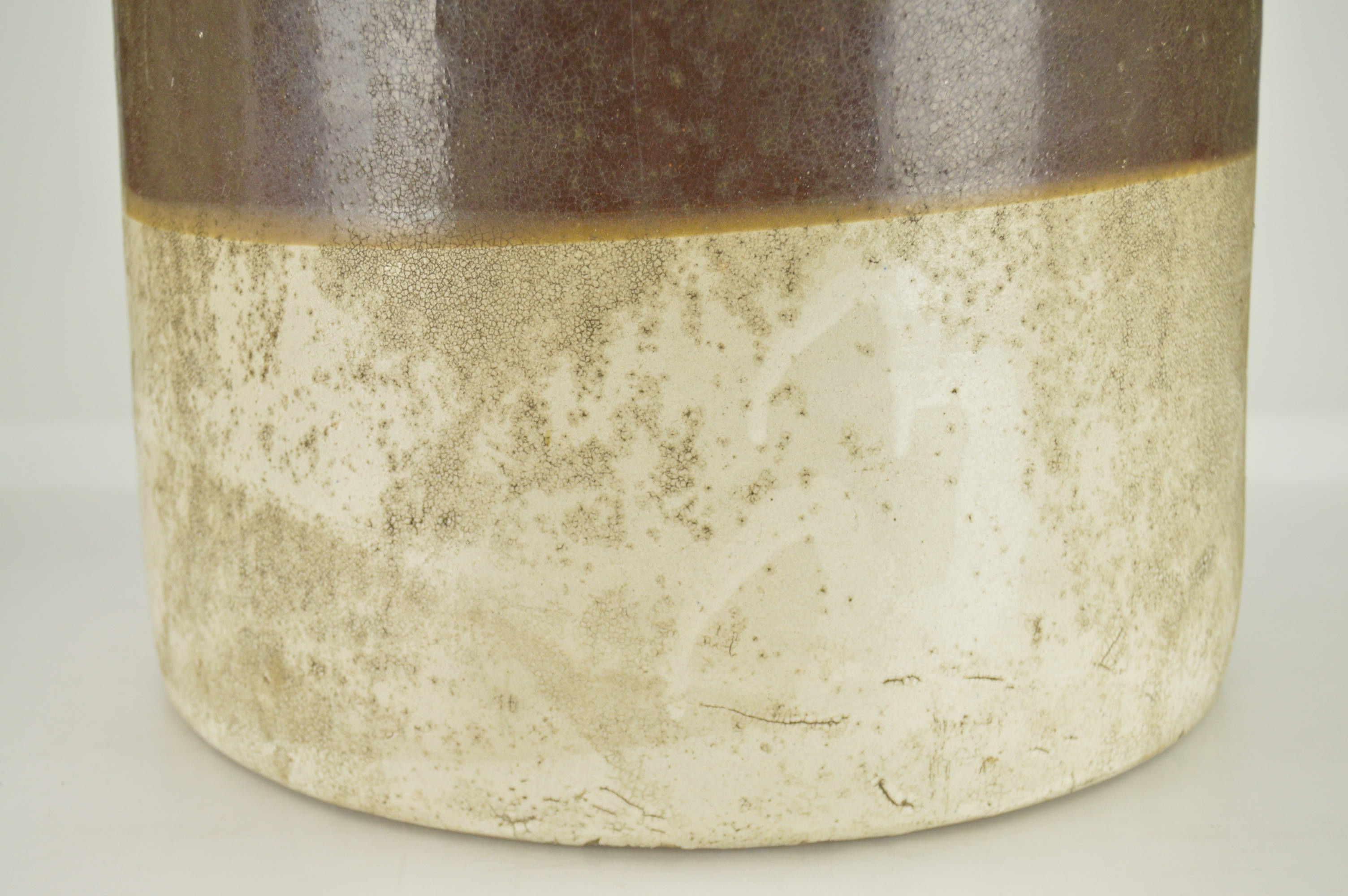 Two Large Stoneware Crocks