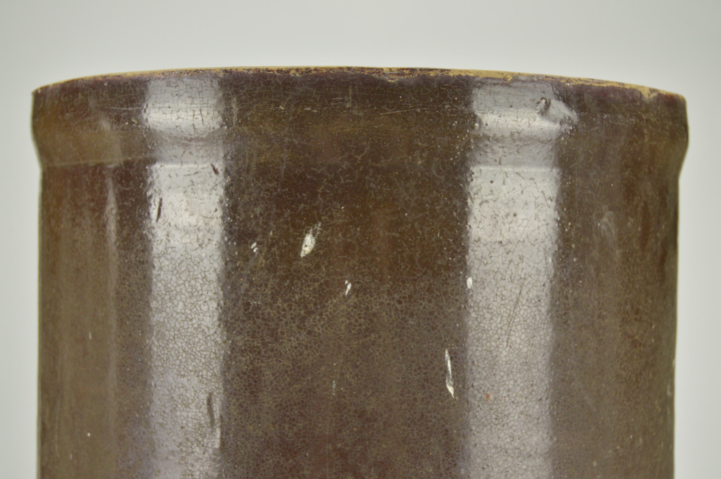 Two Large Stoneware Crocks