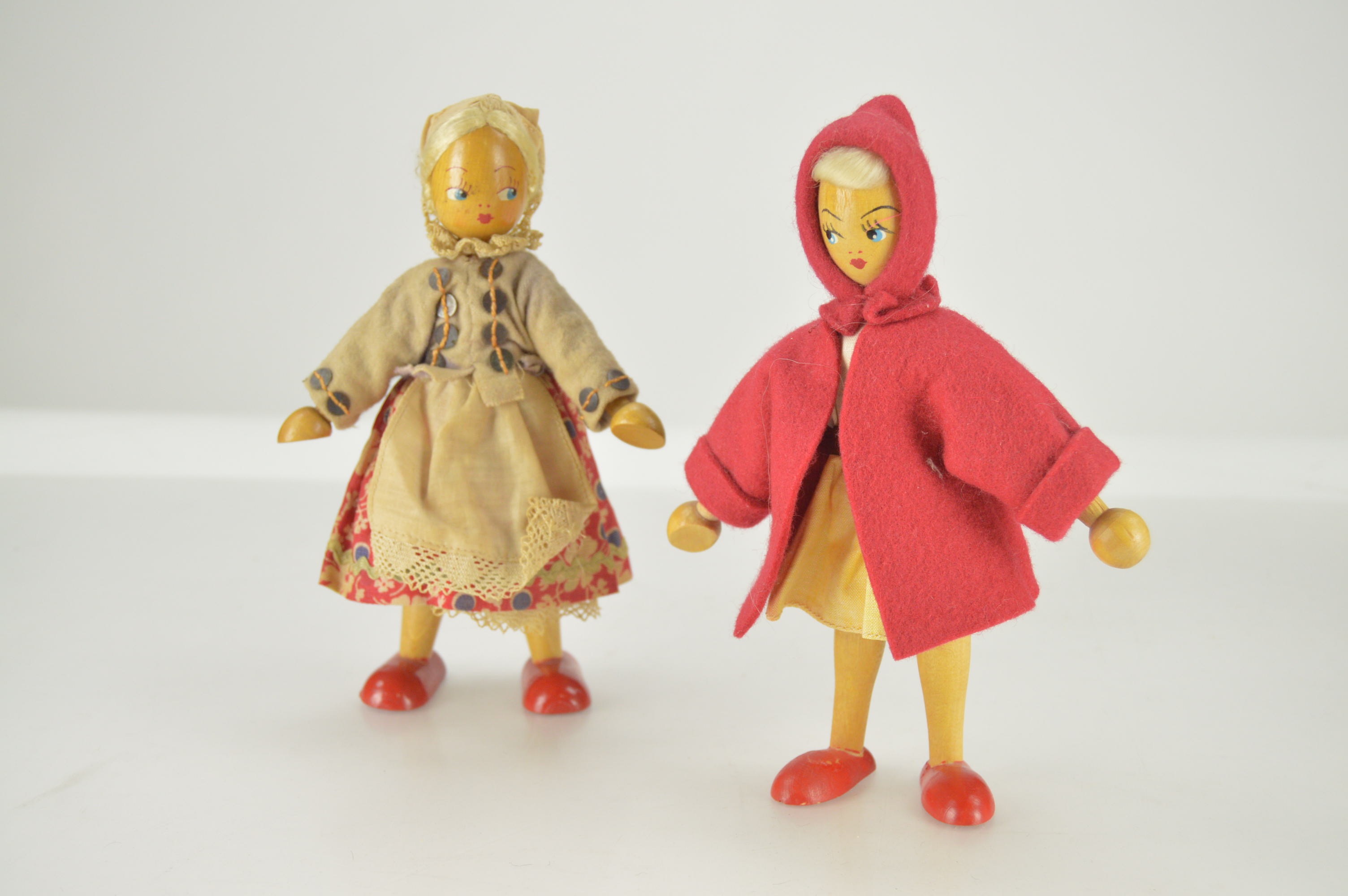 Wooden Dolls including Hand Made Jig Dolls