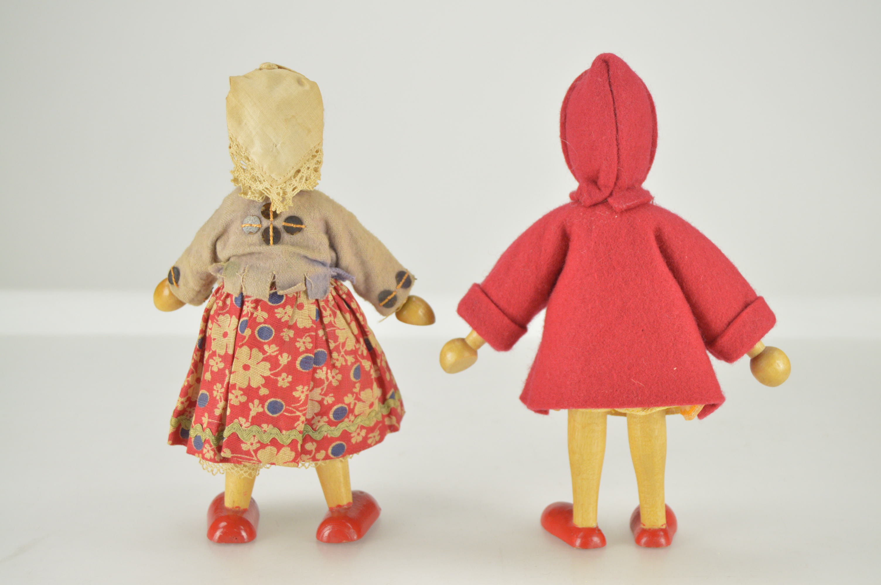 Wooden Dolls including Hand Made Jig Dolls
