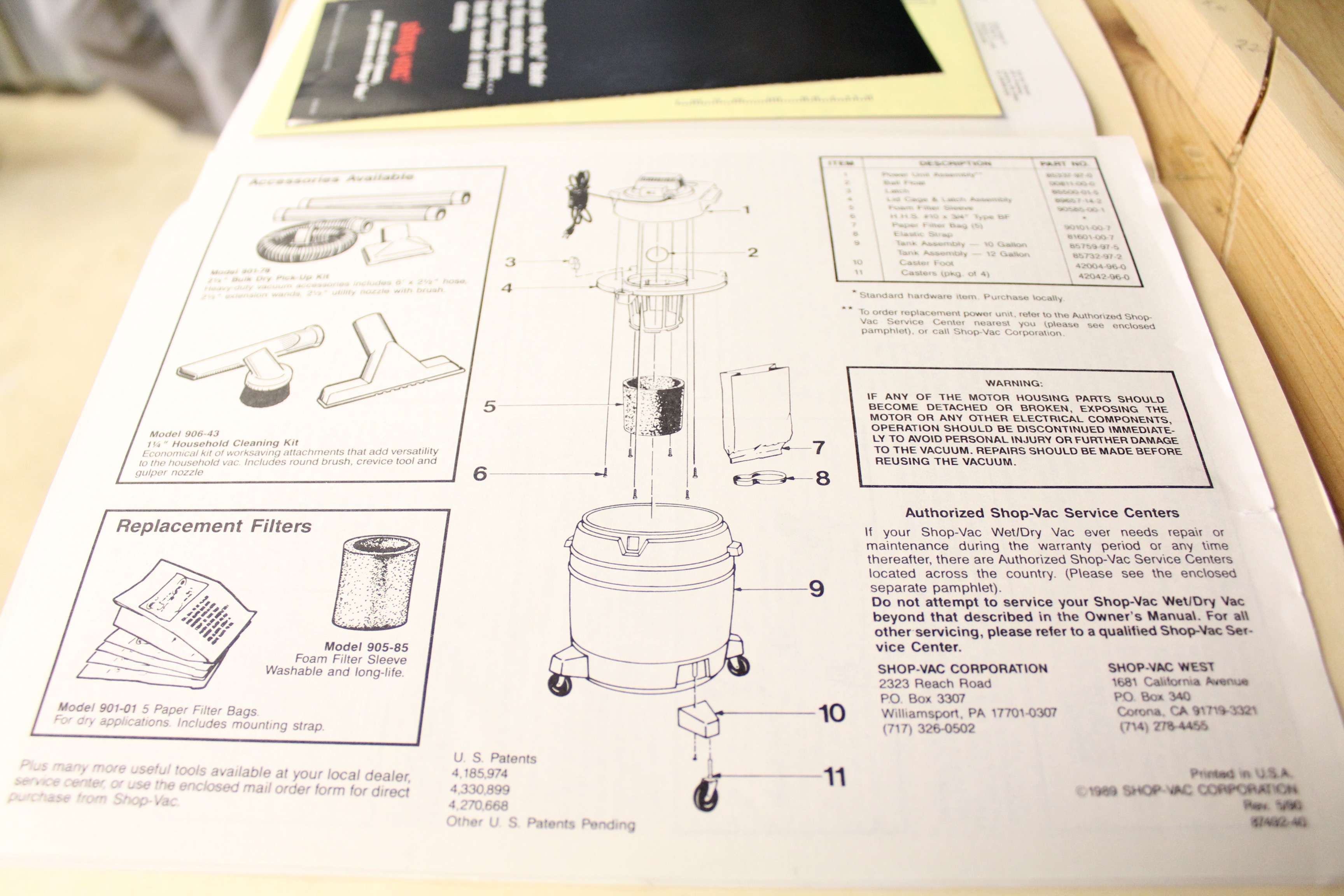 Wet/Dry Shop Vac and More