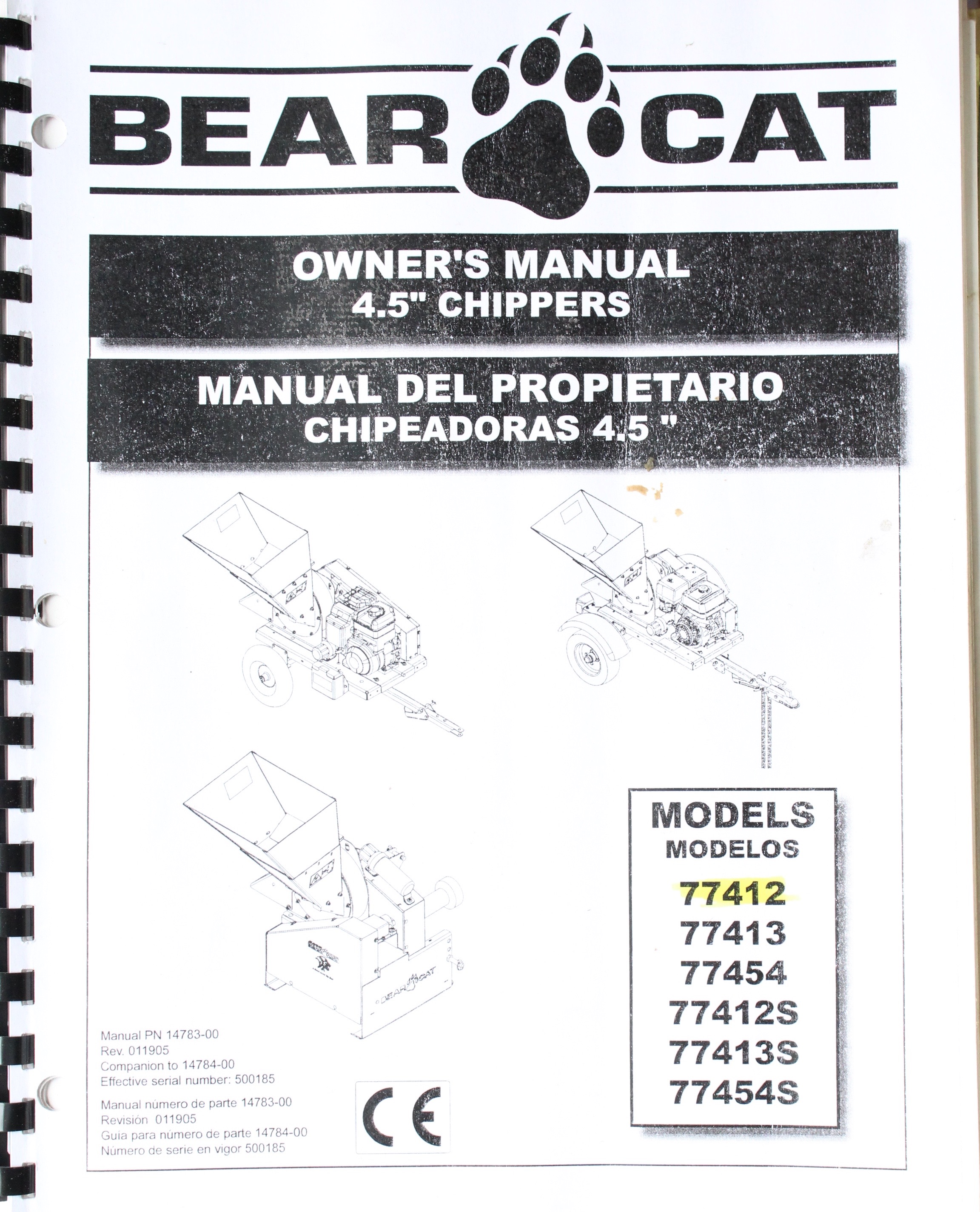Crary Bear Cat Towable Chipper