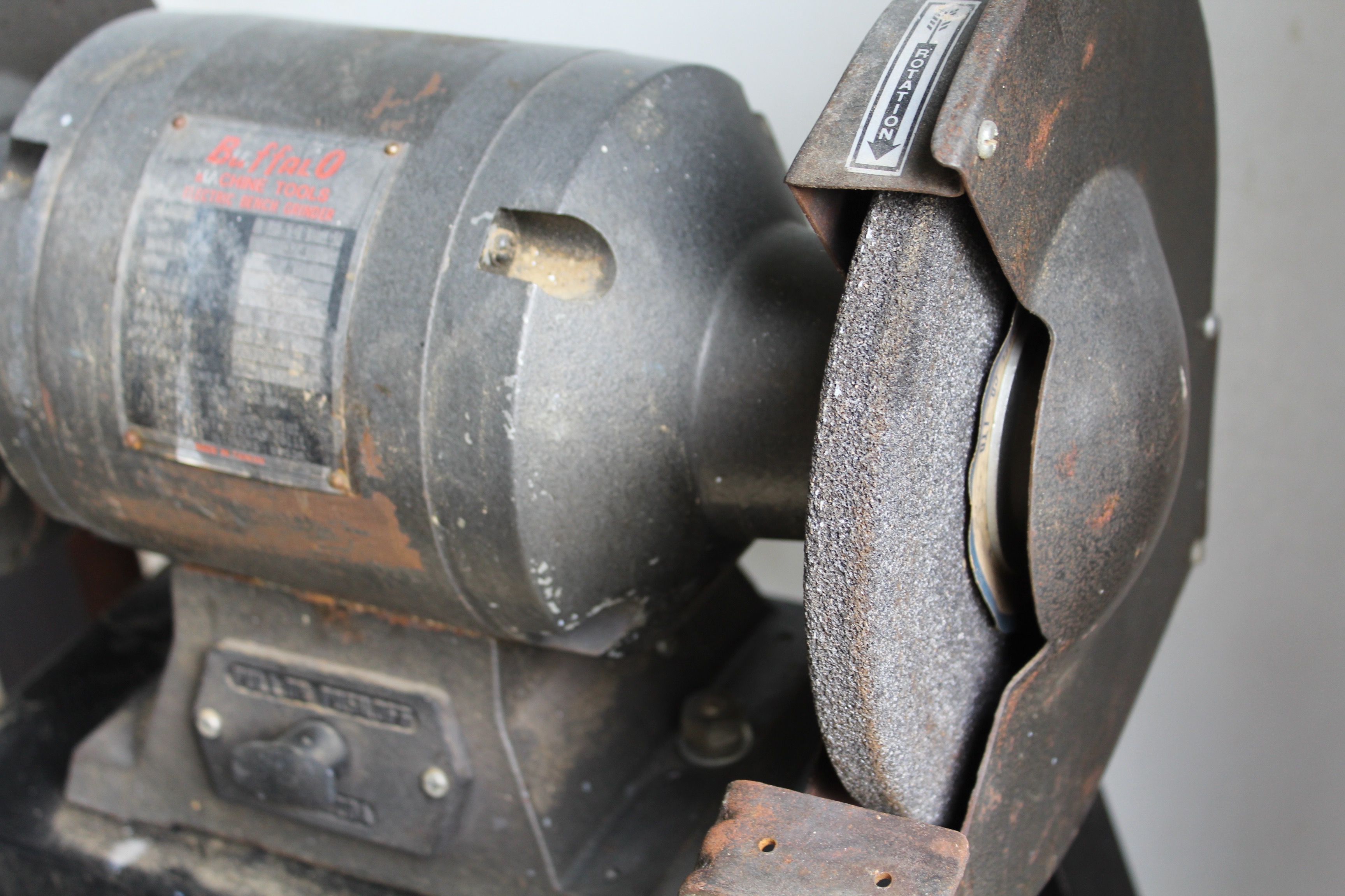 Buffalo Electric Bench Grinder with 8" Wheel and Stand