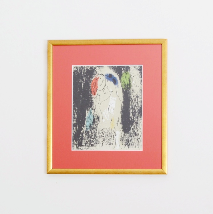 Chagall Bookplate "Lovers in Grey"