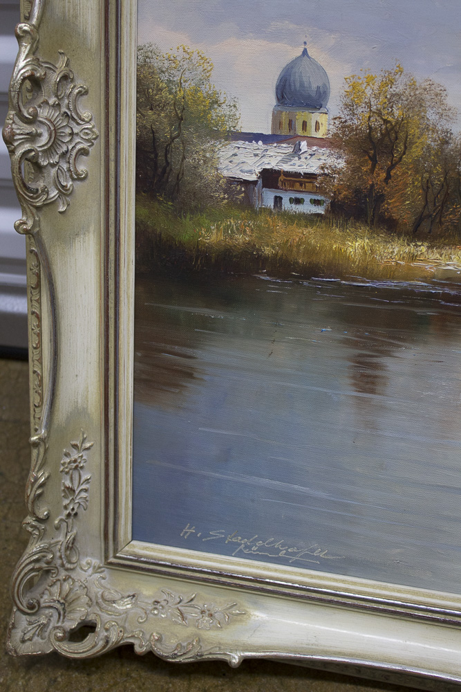 Signed Helmut Stadelhofer Oil on Canvas