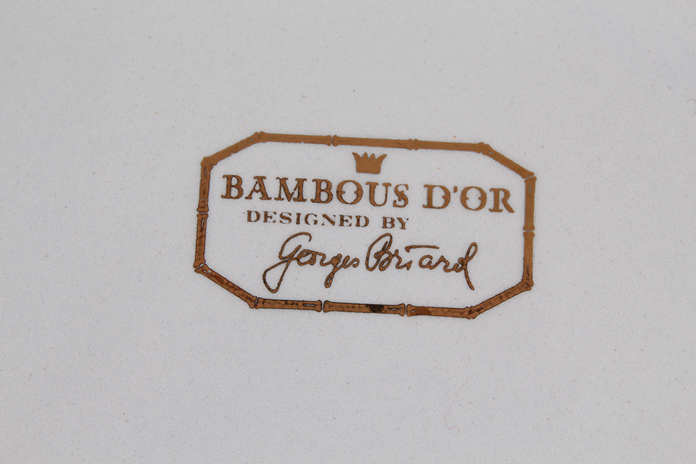 Bambous d'Or Octagon Plates by Georges Briard