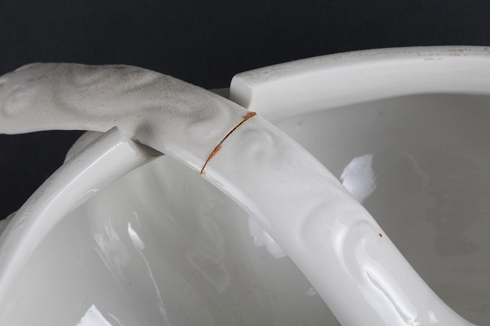 Pair of Italian White Ceramic Soup Tureens