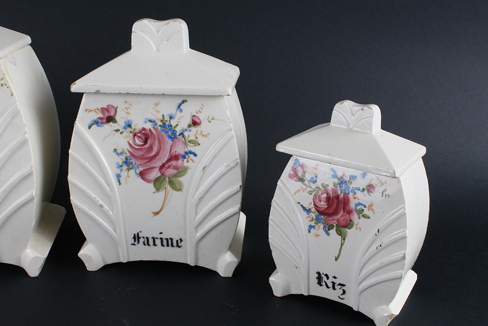 French Ceramic Kitchen Canisters