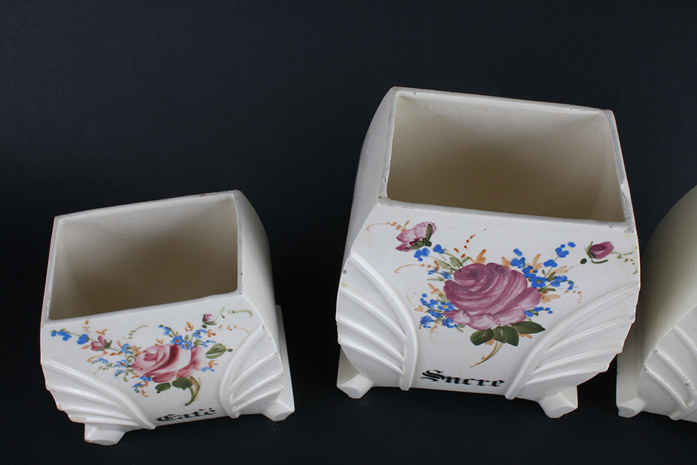 French Ceramic Kitchen Canisters