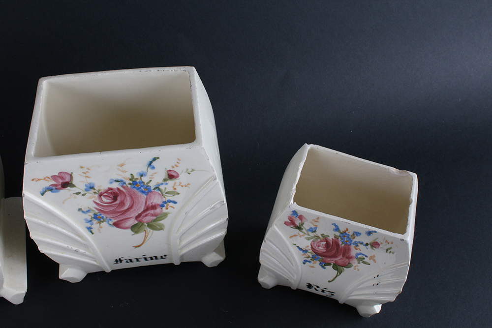 French Ceramic Kitchen Canisters