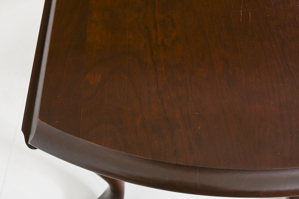 Cherry Queen Anne Style Drop-Leaf Coffee Table