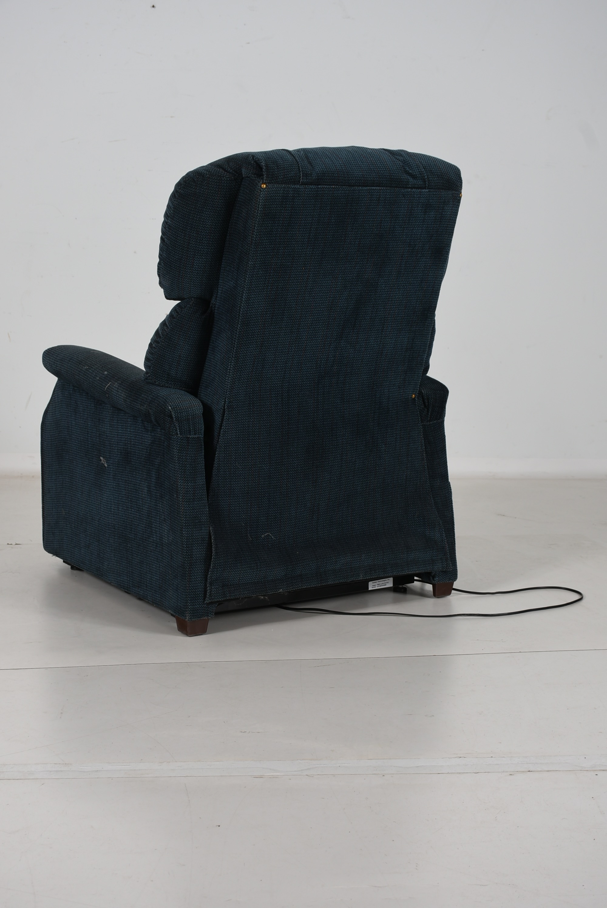 Blue Upholstered Electric Lift Chair