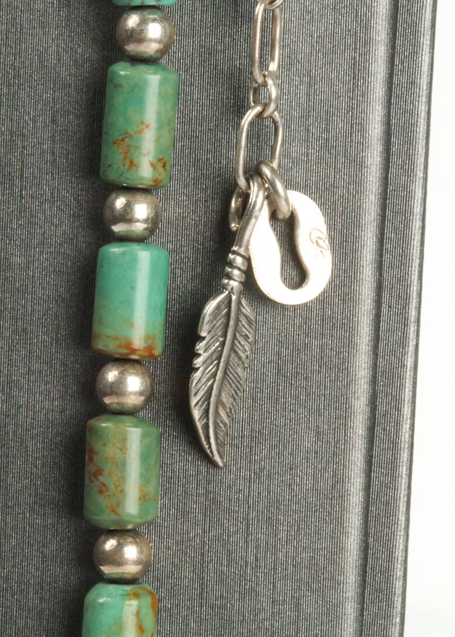 Sterling Silver and Green Stone Bracelet