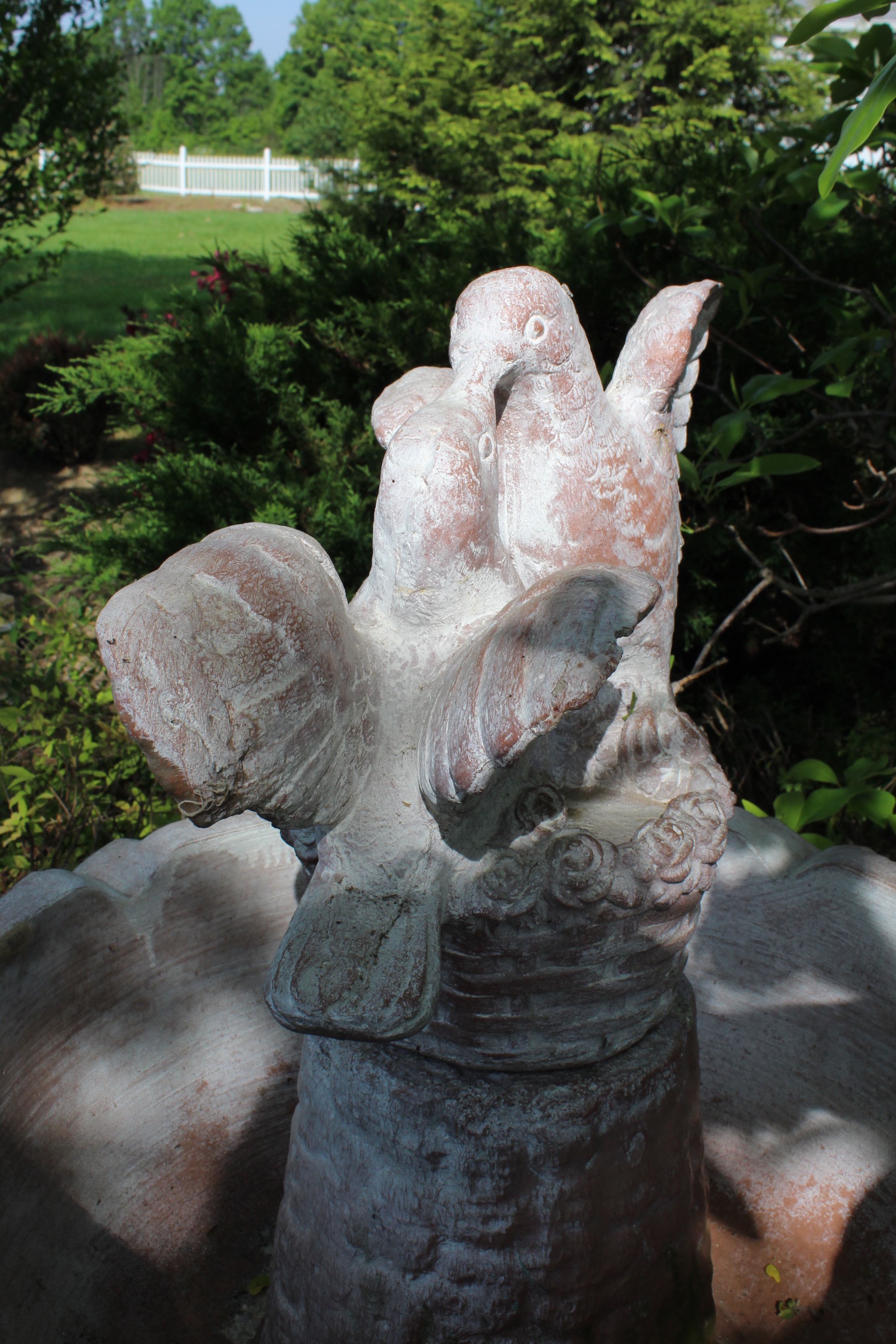 Henri Studio, Inc. Cast Concrete Bird Bath Fountain