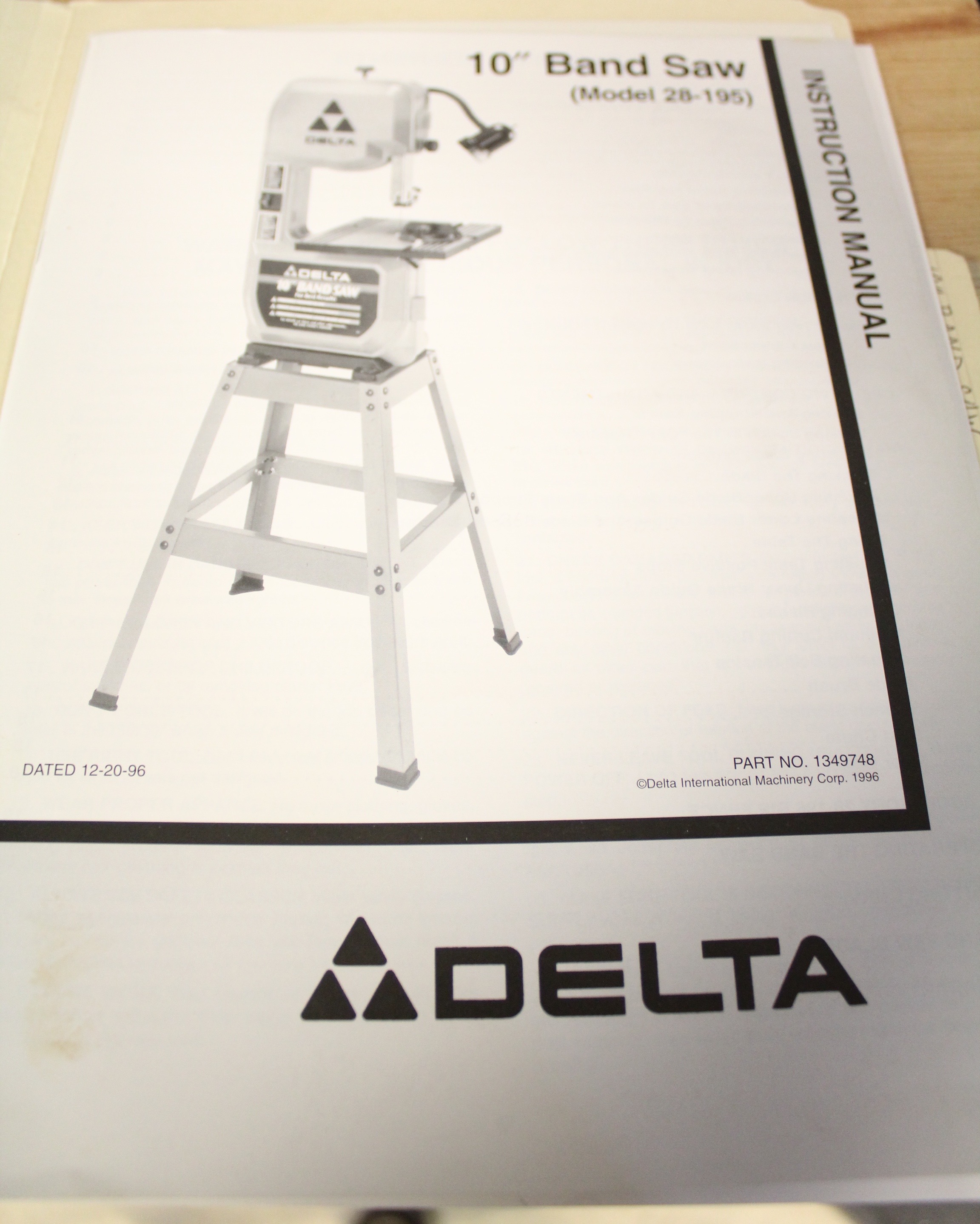 Delta 10" Band Saw on Stand