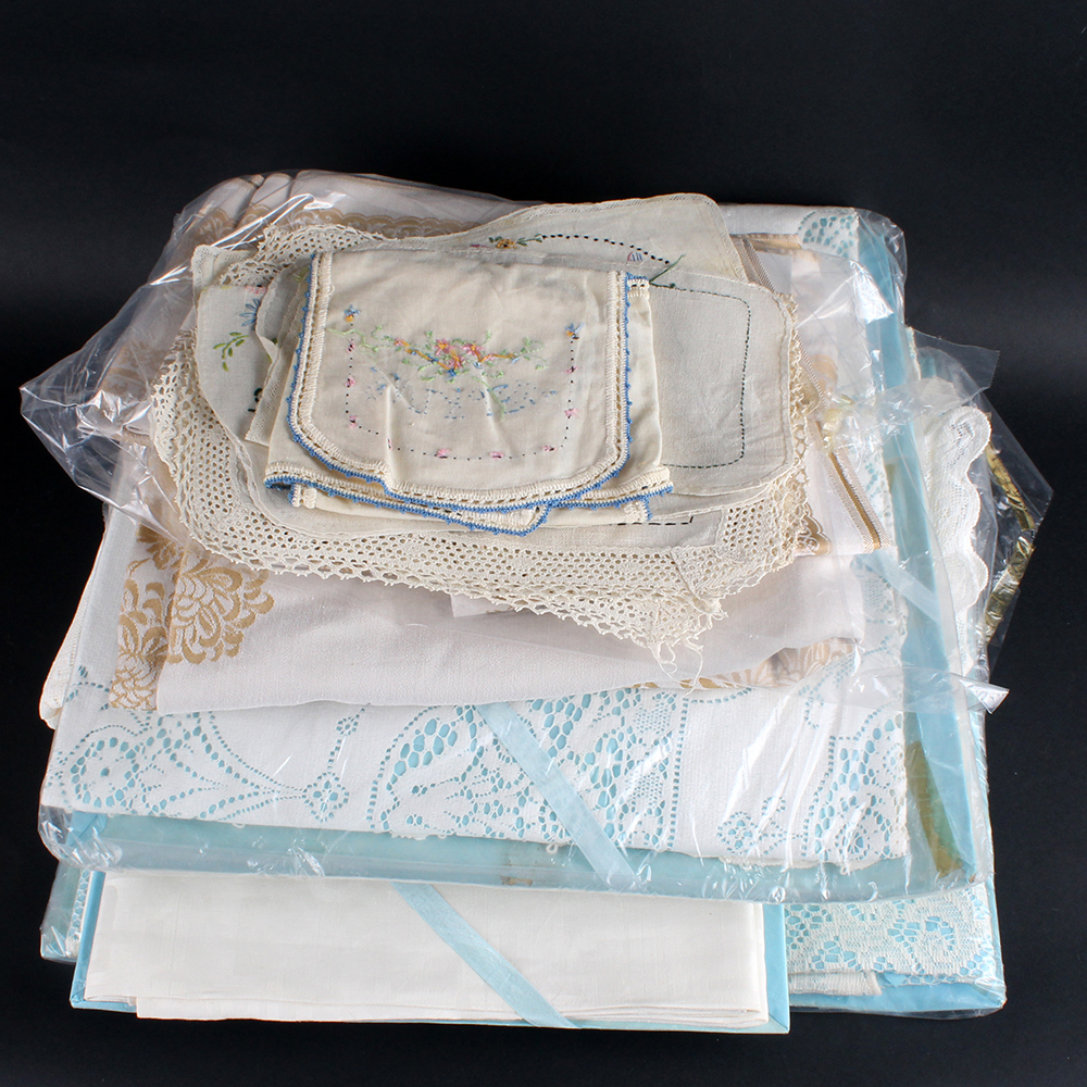 Vintage Kitchen Linens Featuring Formal Tablecloths