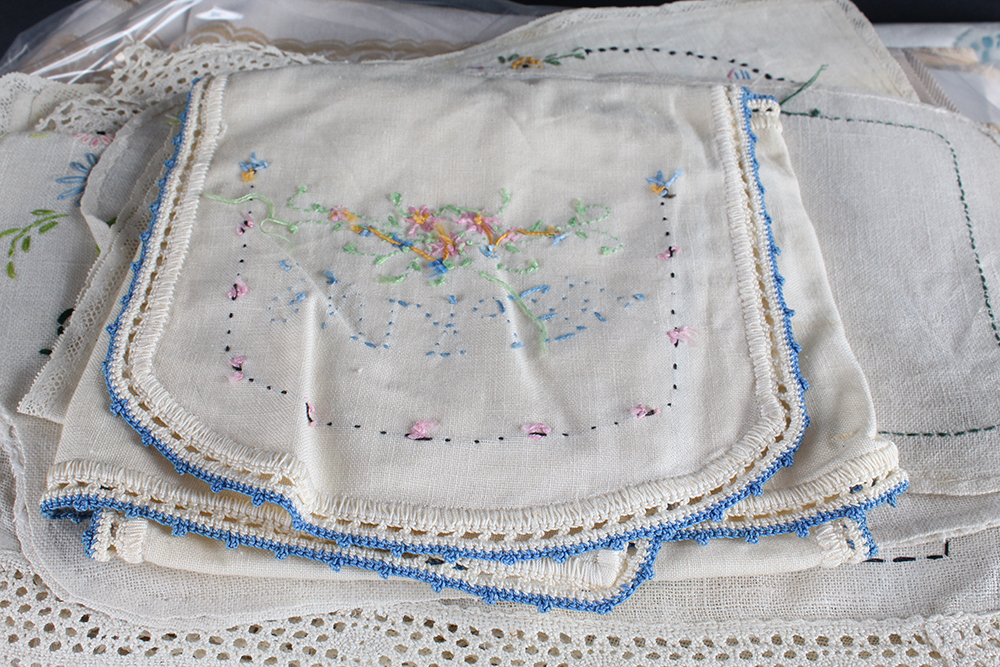 Vintage Kitchen Linens Featuring Formal Tablecloths