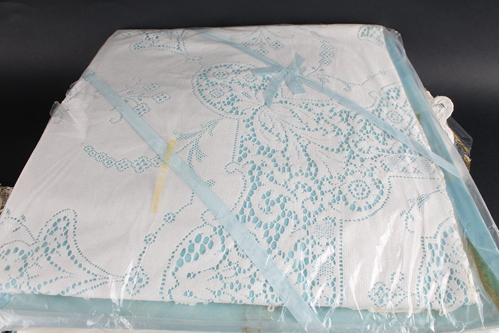 Vintage Kitchen Linens Featuring Formal Tablecloths