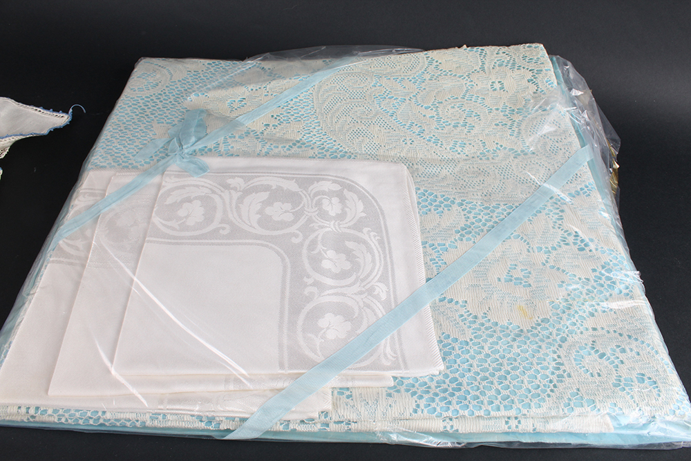 Vintage Kitchen Linens Featuring Formal Tablecloths