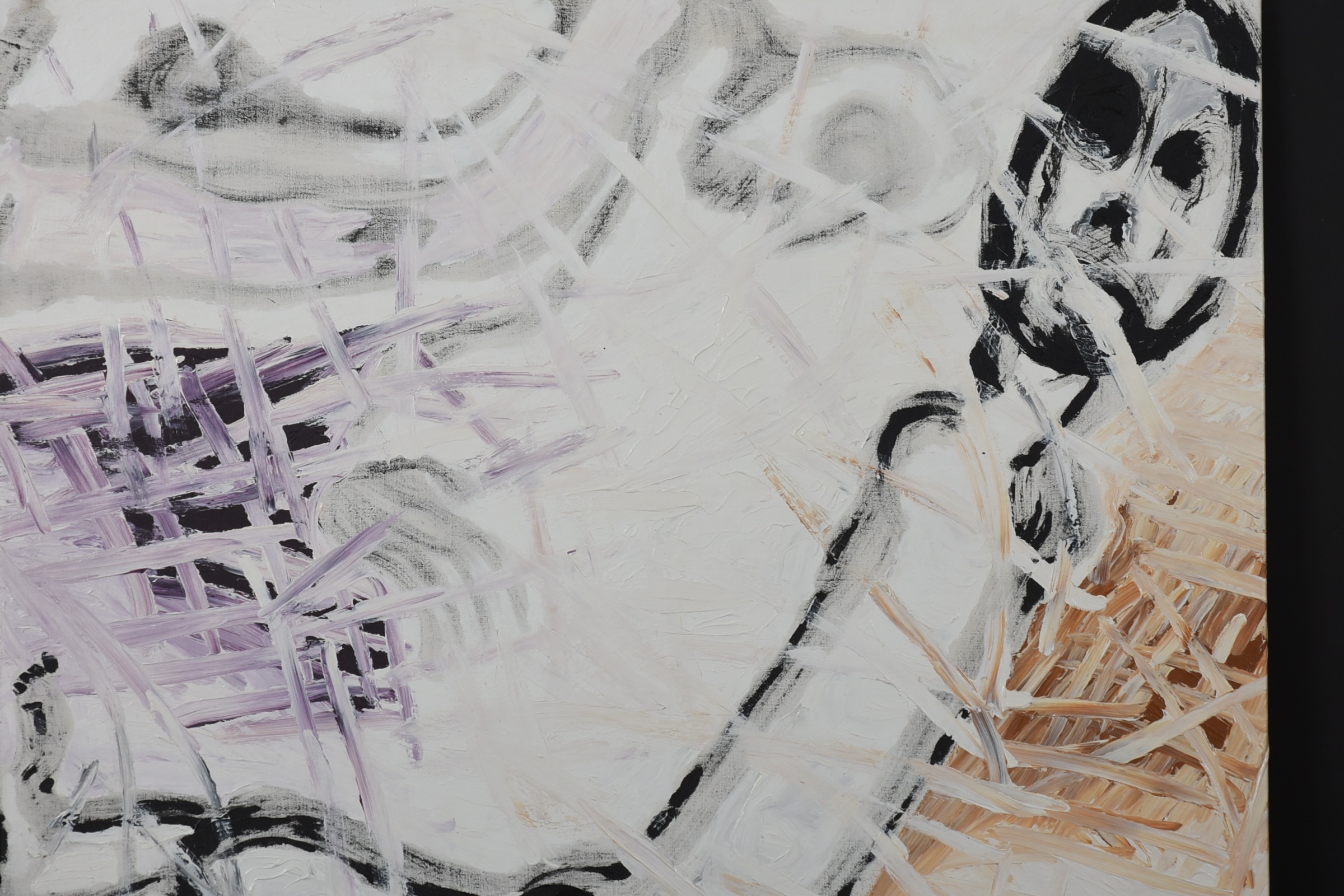 Rosemarie Koczy Original Large Abstract Finger Painting