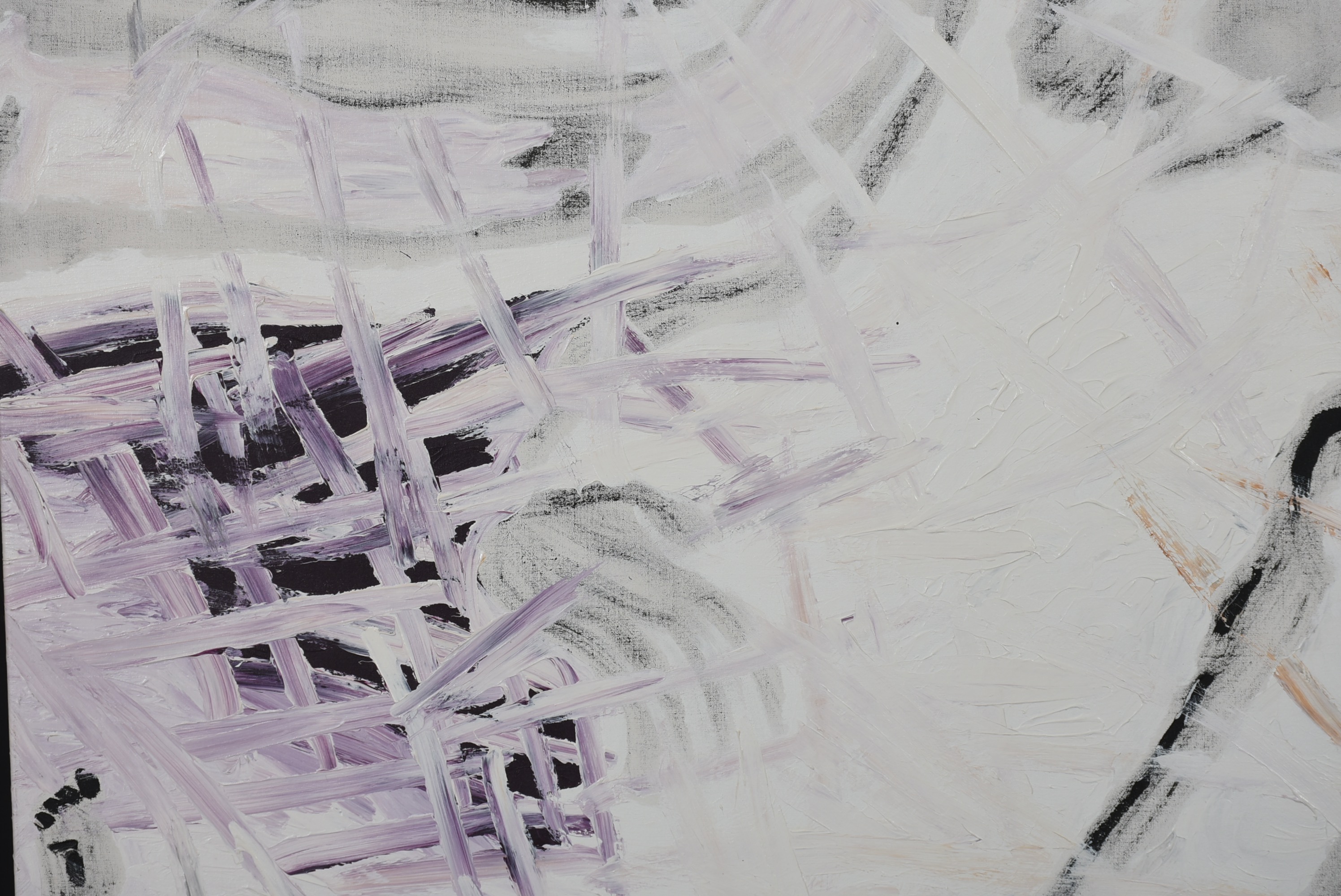 Rosemarie Koczy Original Large Abstract Finger Painting