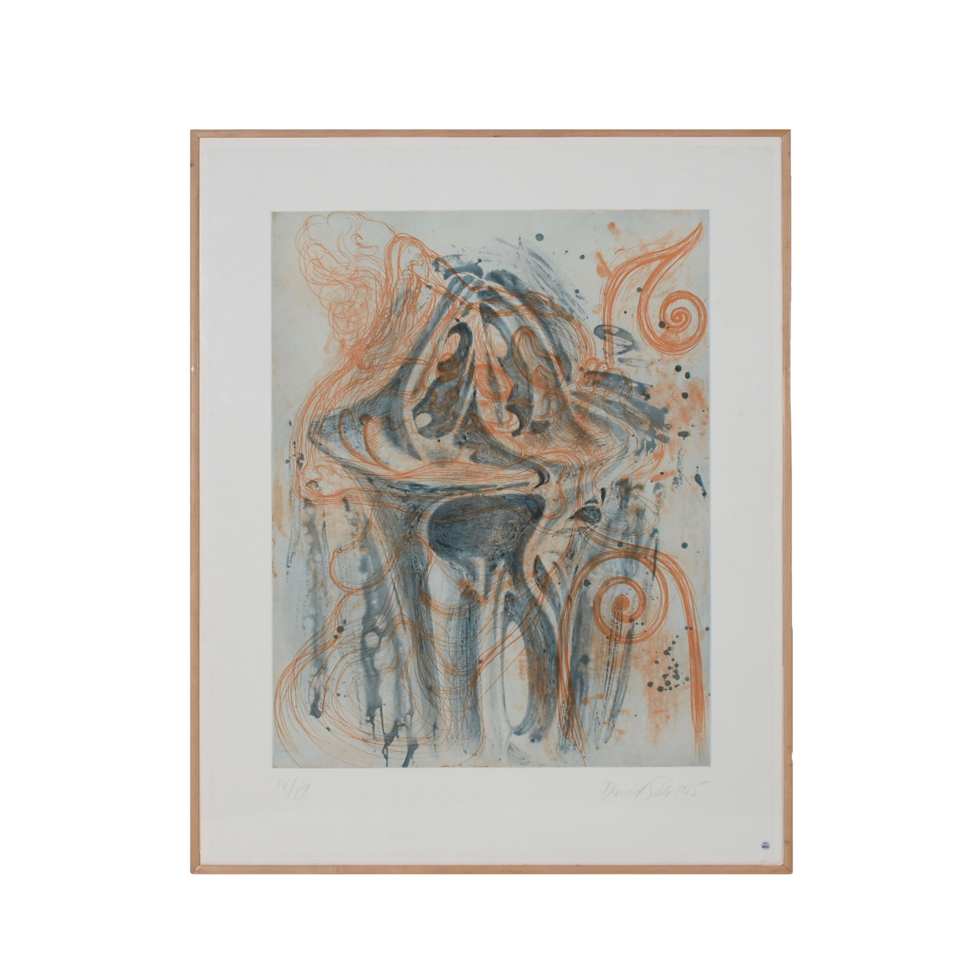 David Salle Original LE Aquatint "Grandiose Synonym for Church VII"