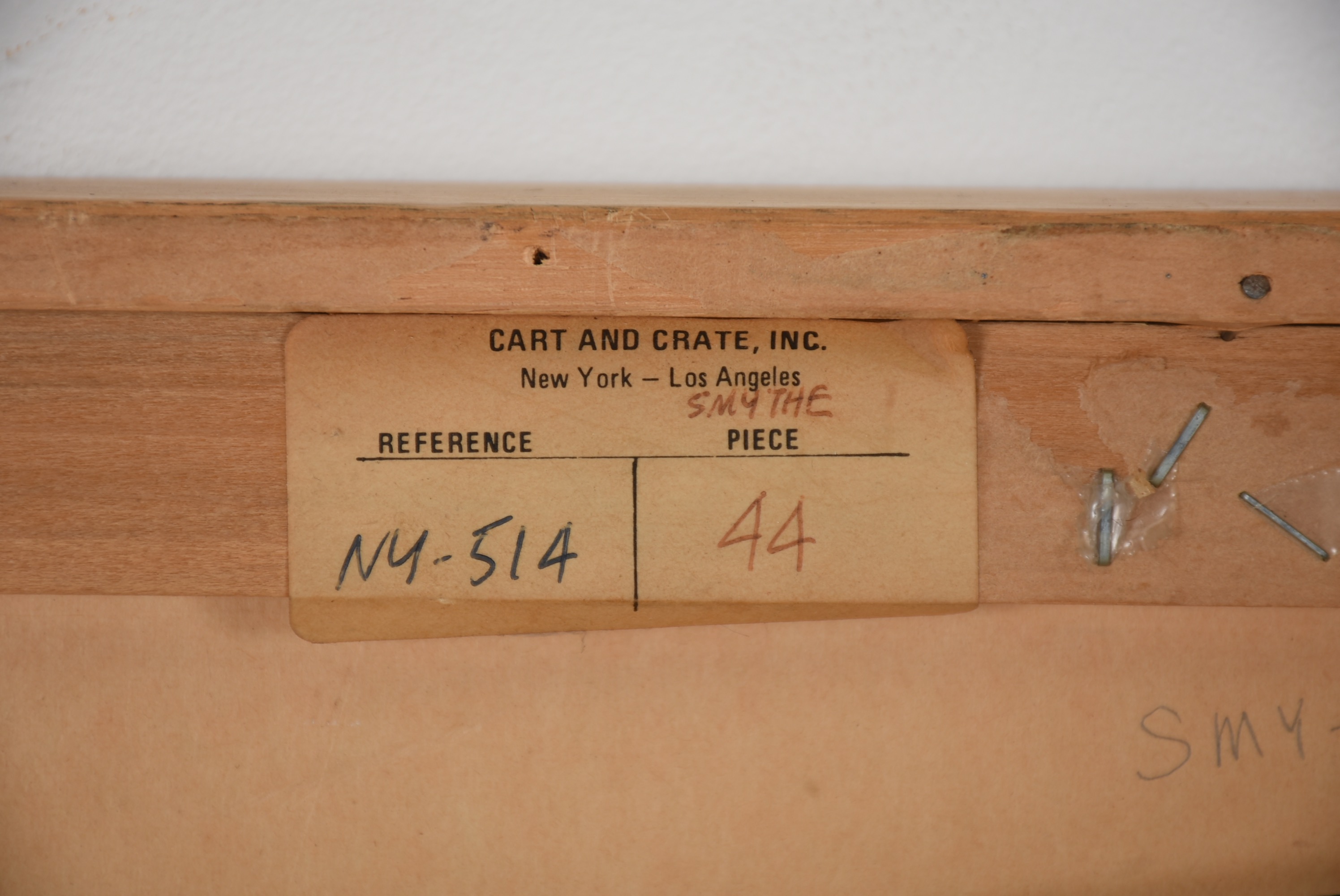 David Smyth 1975 Untitled Charcoal and Graphite Drawing from Window Series