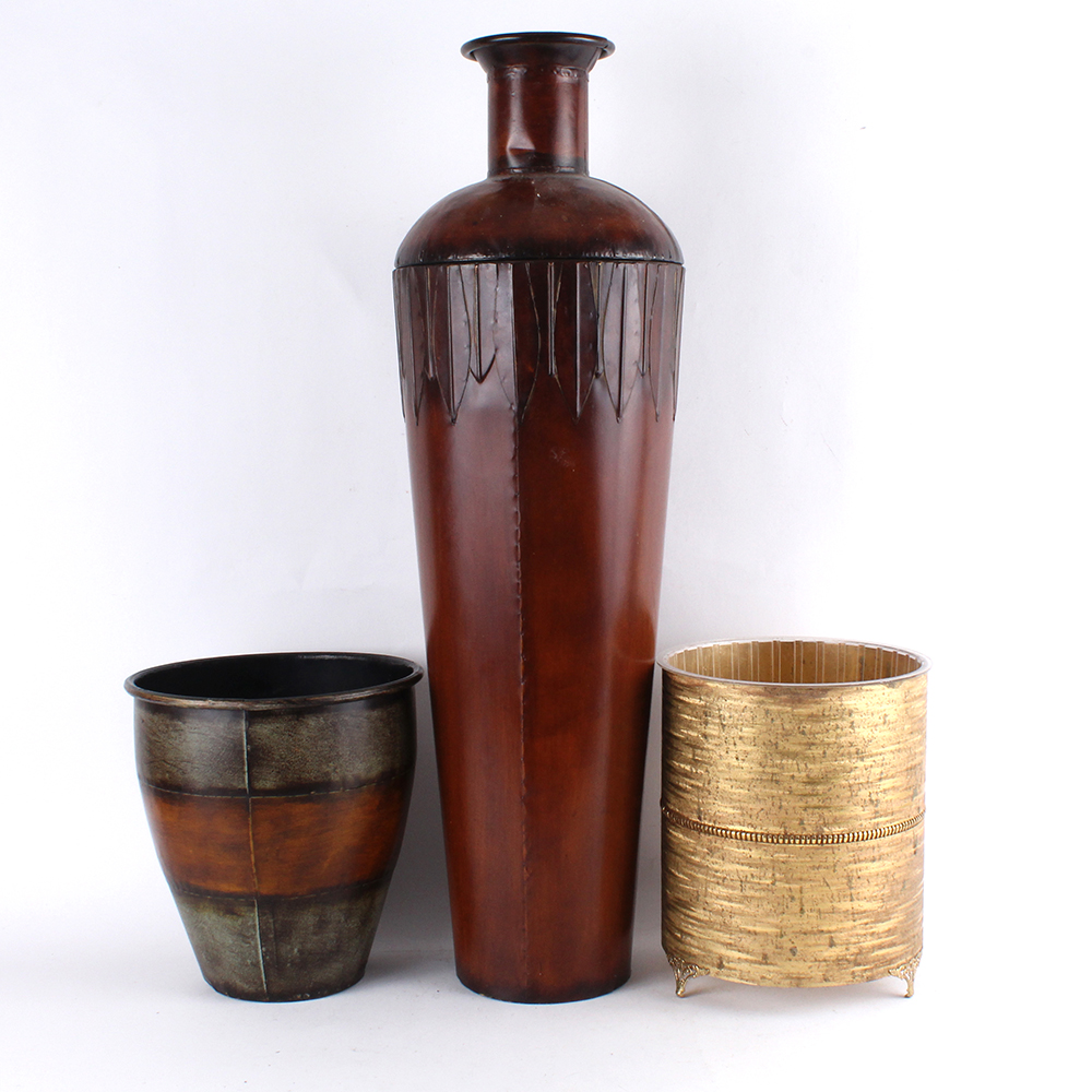 Metal Urn and Waste Receptacles