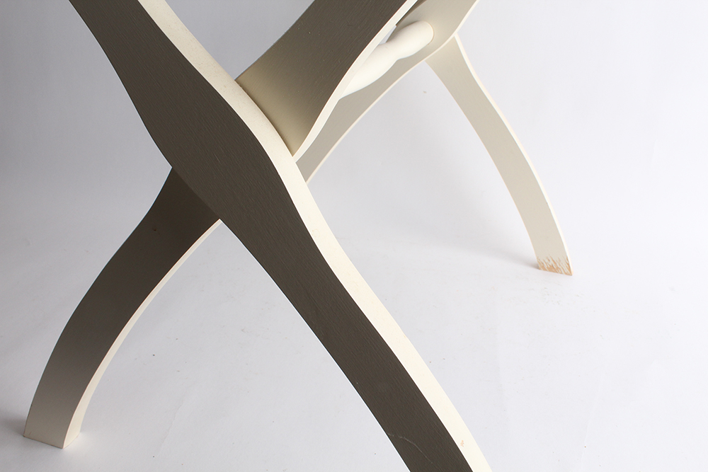 White Painted Bedroom Luggage Rack