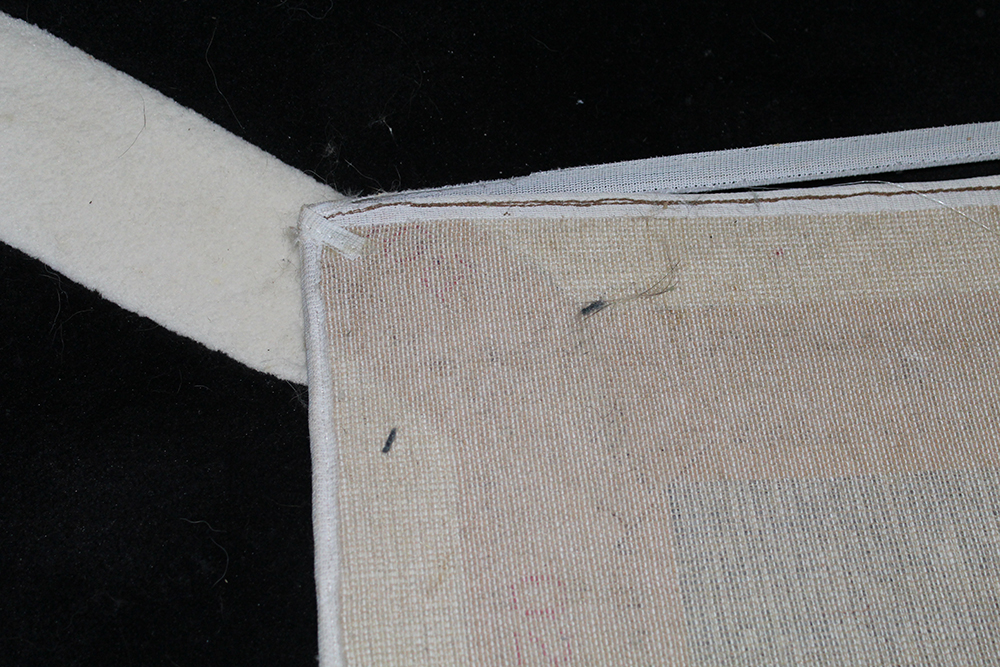 Area Rug with Black and White Horse Motif