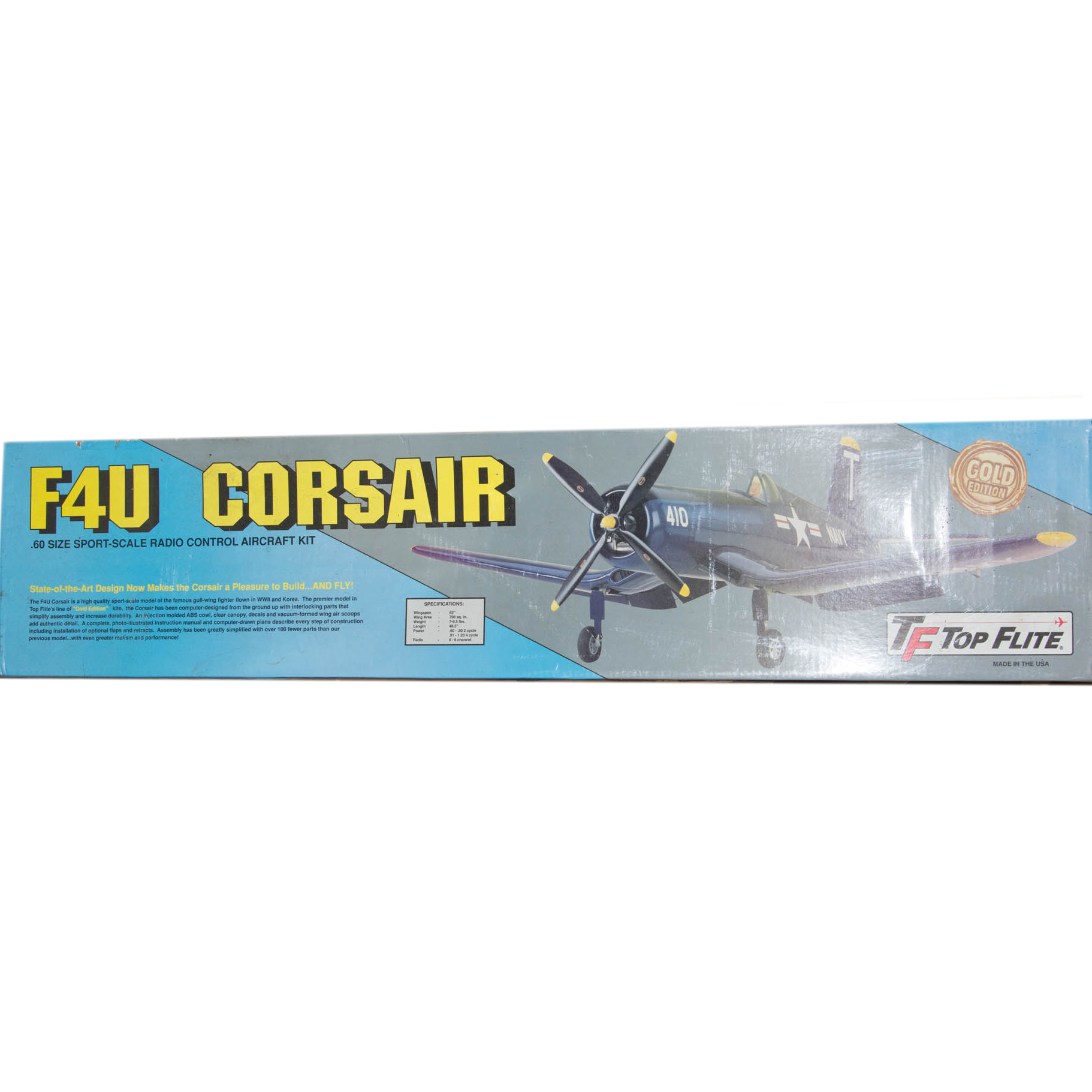 F4U Corsair Radio Control Model Plane Kit