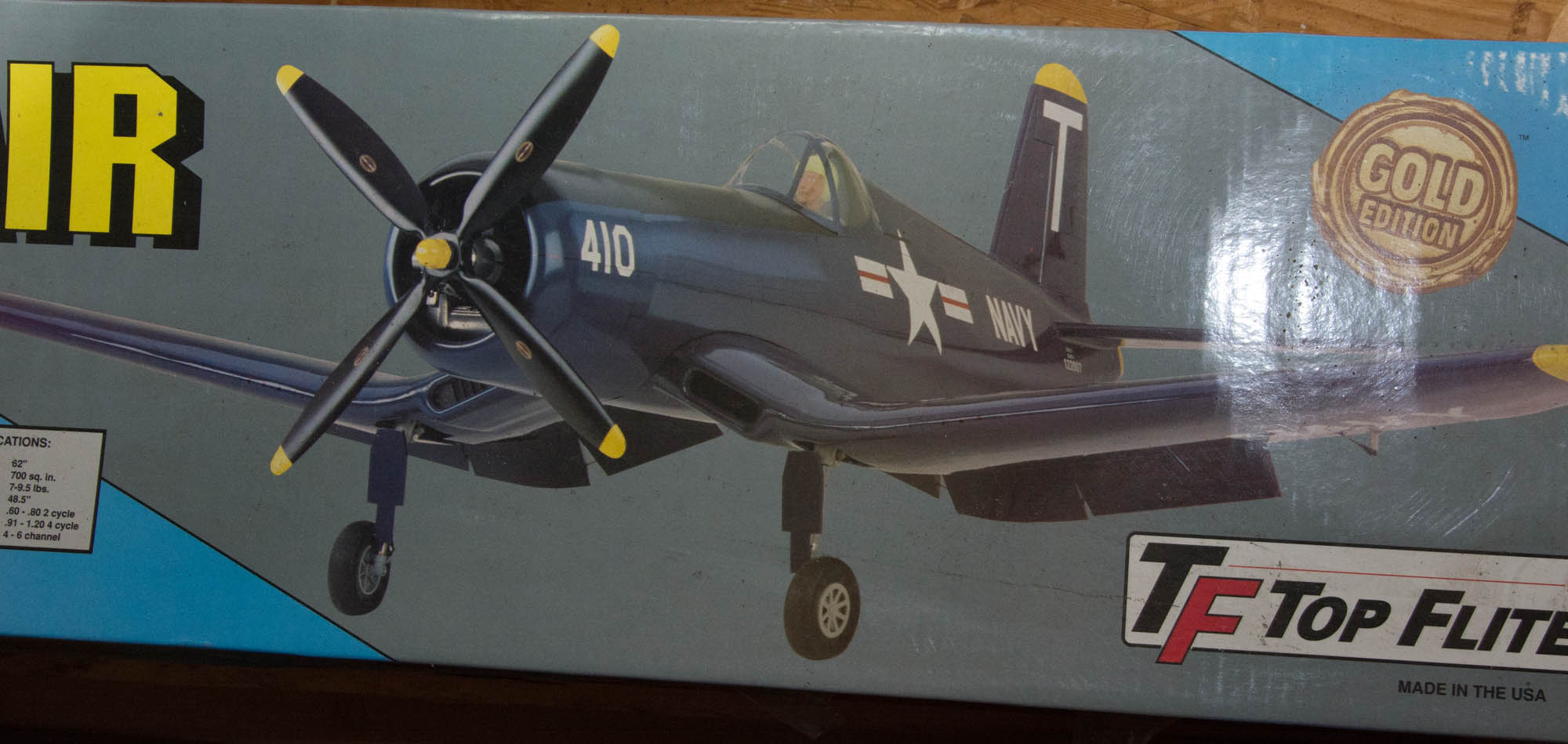 F4U Corsair Radio Control Model Plane Kit