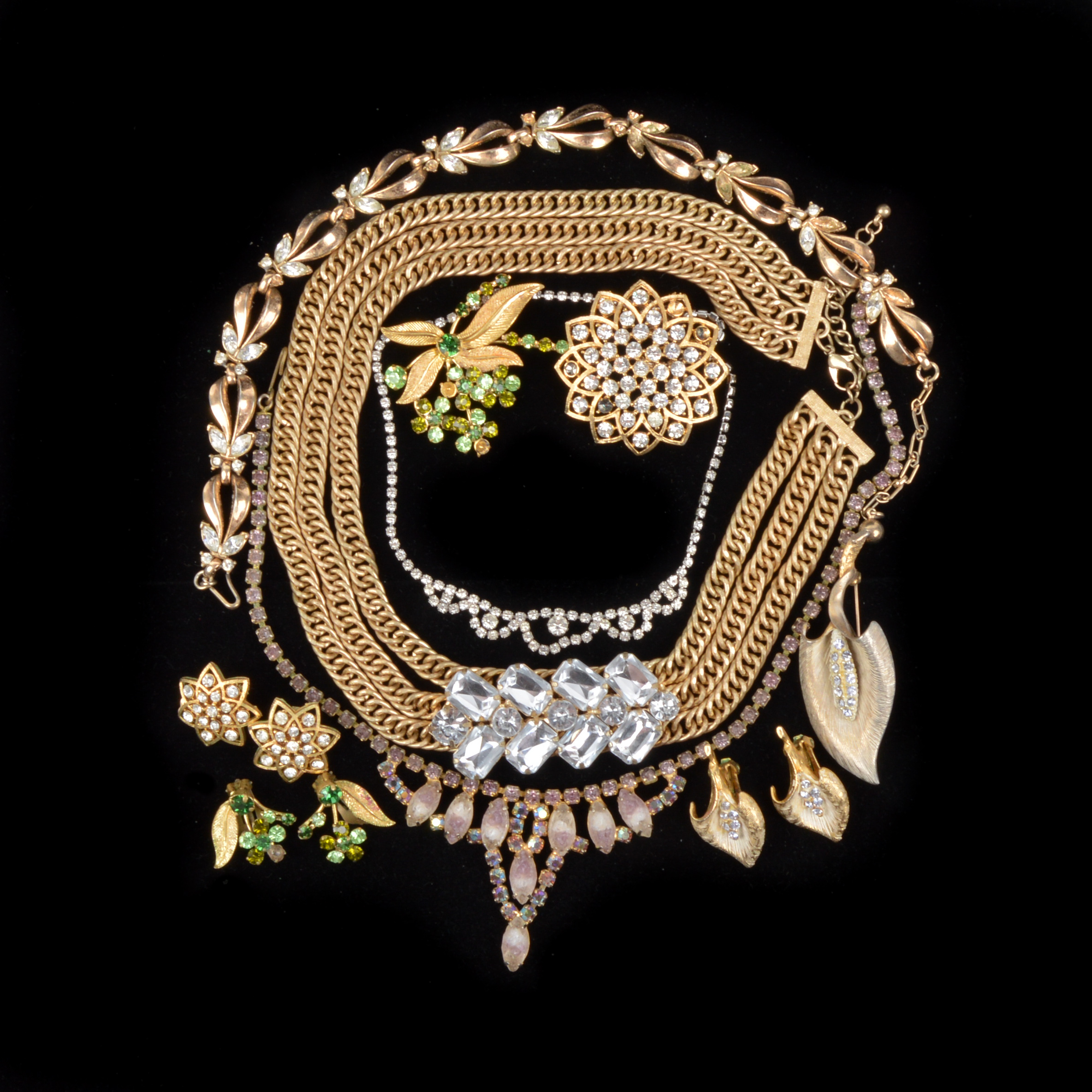 Vintage Rhinestone Costume Jewelry