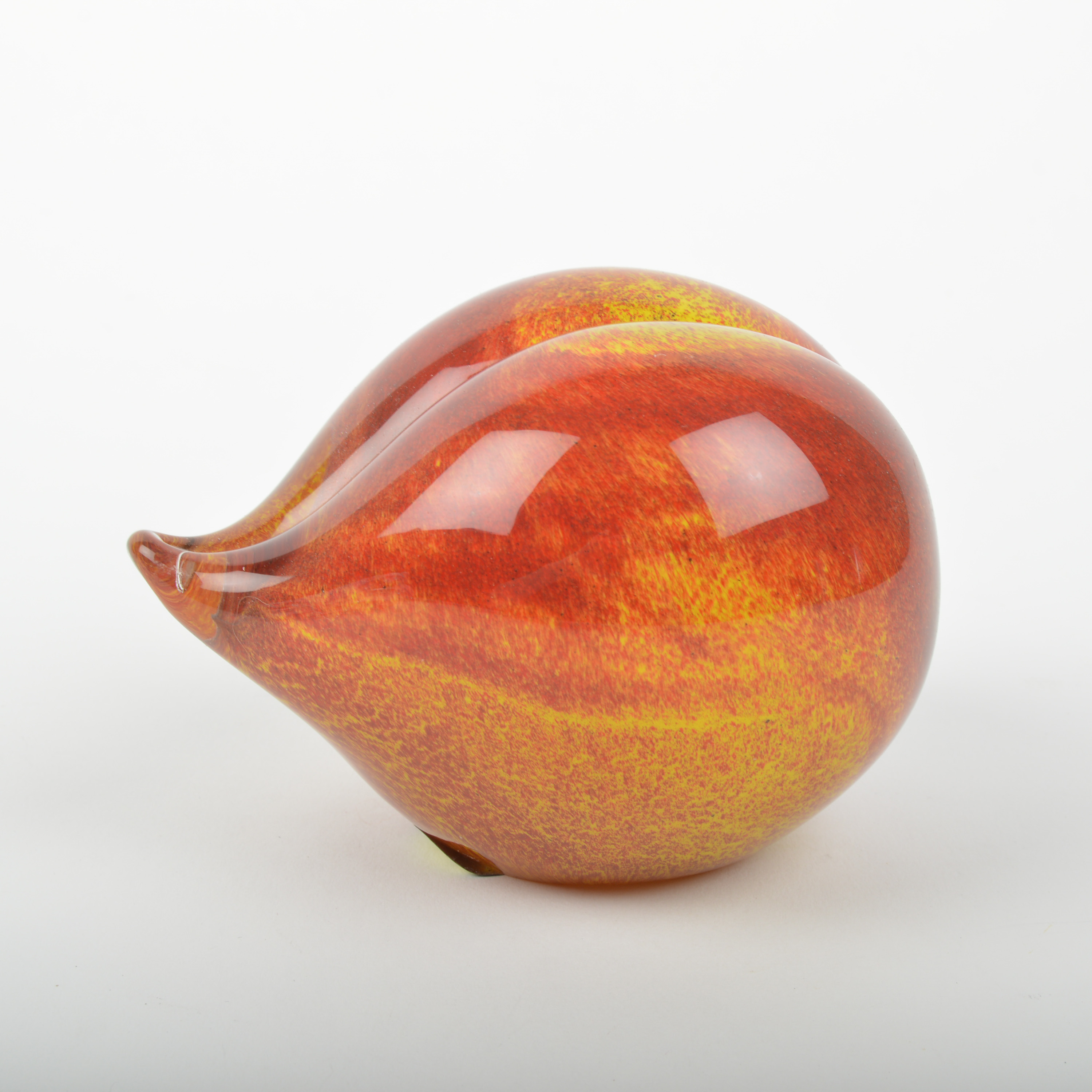 Dynasty Gallery Art Glass Peach and Fenton October Birthstone Bear