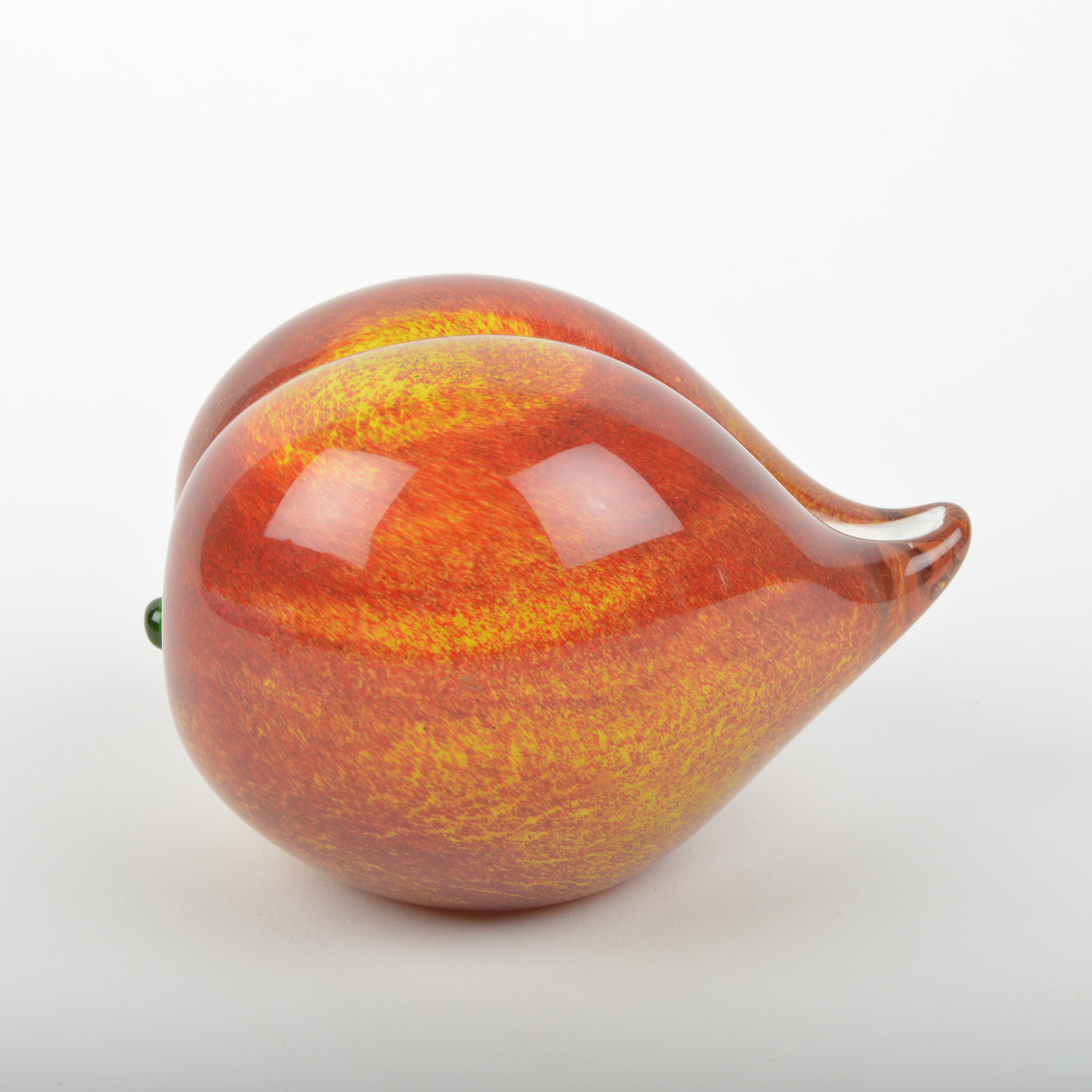 Dynasty Gallery Art Glass Peach and Fenton October Birthstone Bear