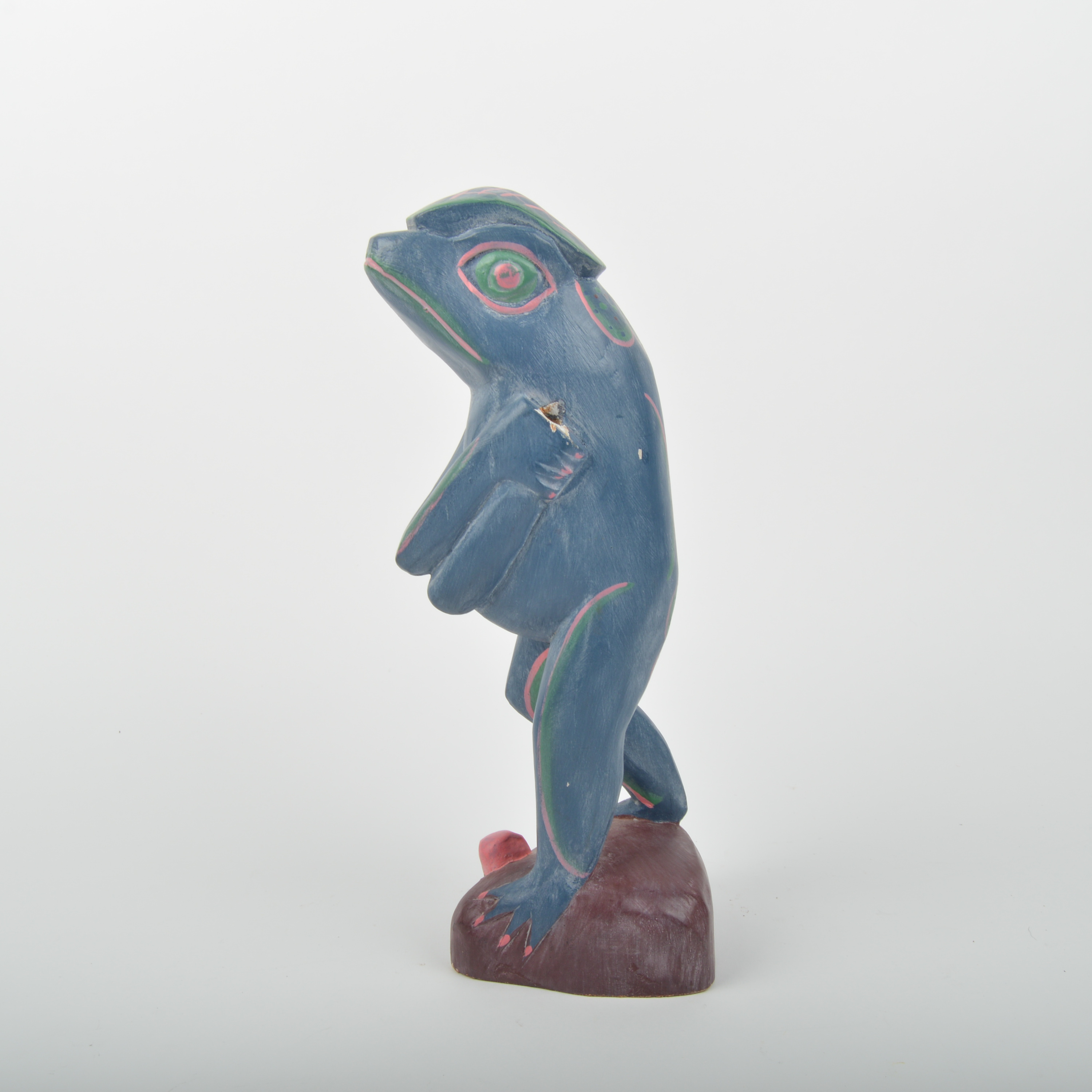 Three Wooden Animal Figurines