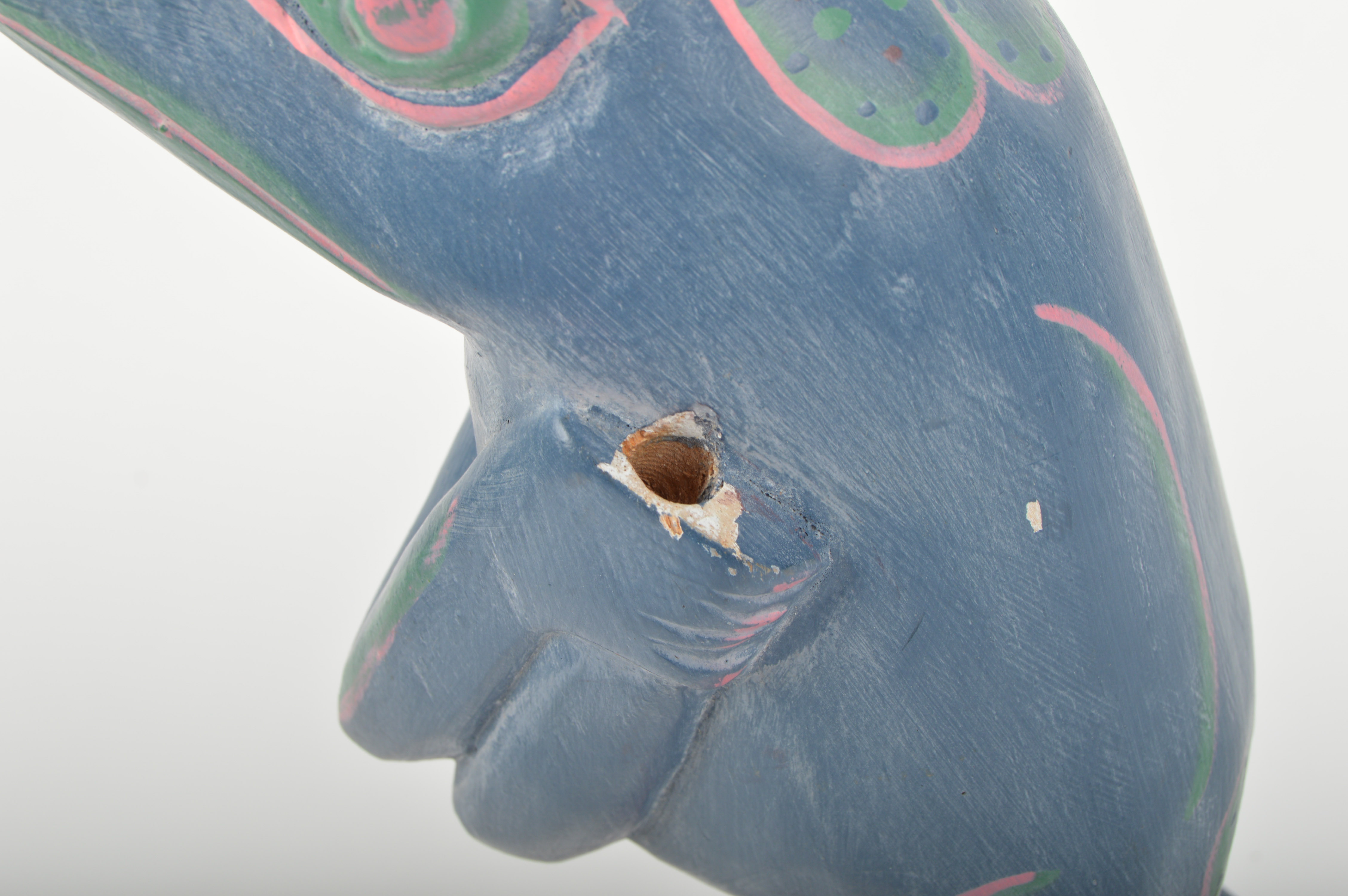 Three Wooden Animal Figurines