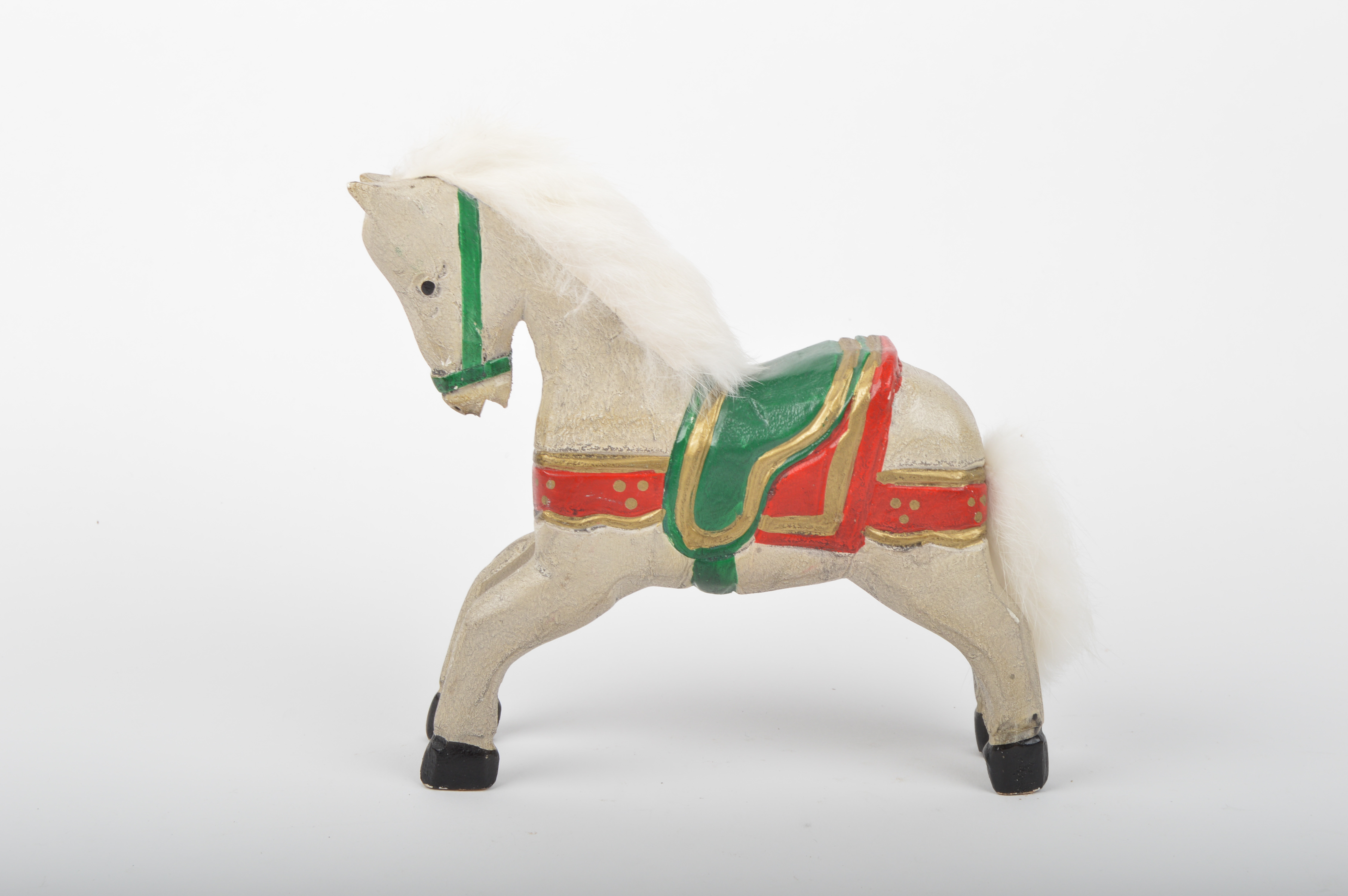 Three Wooden Animal Figurines